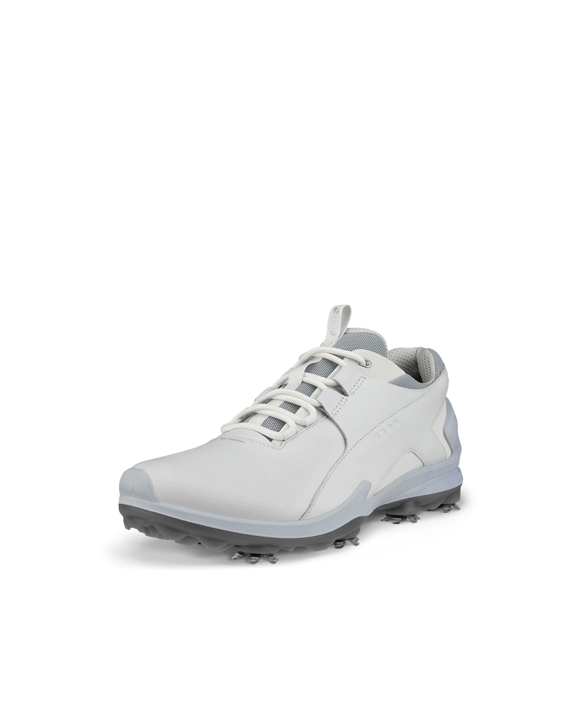 Men's ECCO® Golf Biom Tour Leather Waterproof Cleats - White - Main