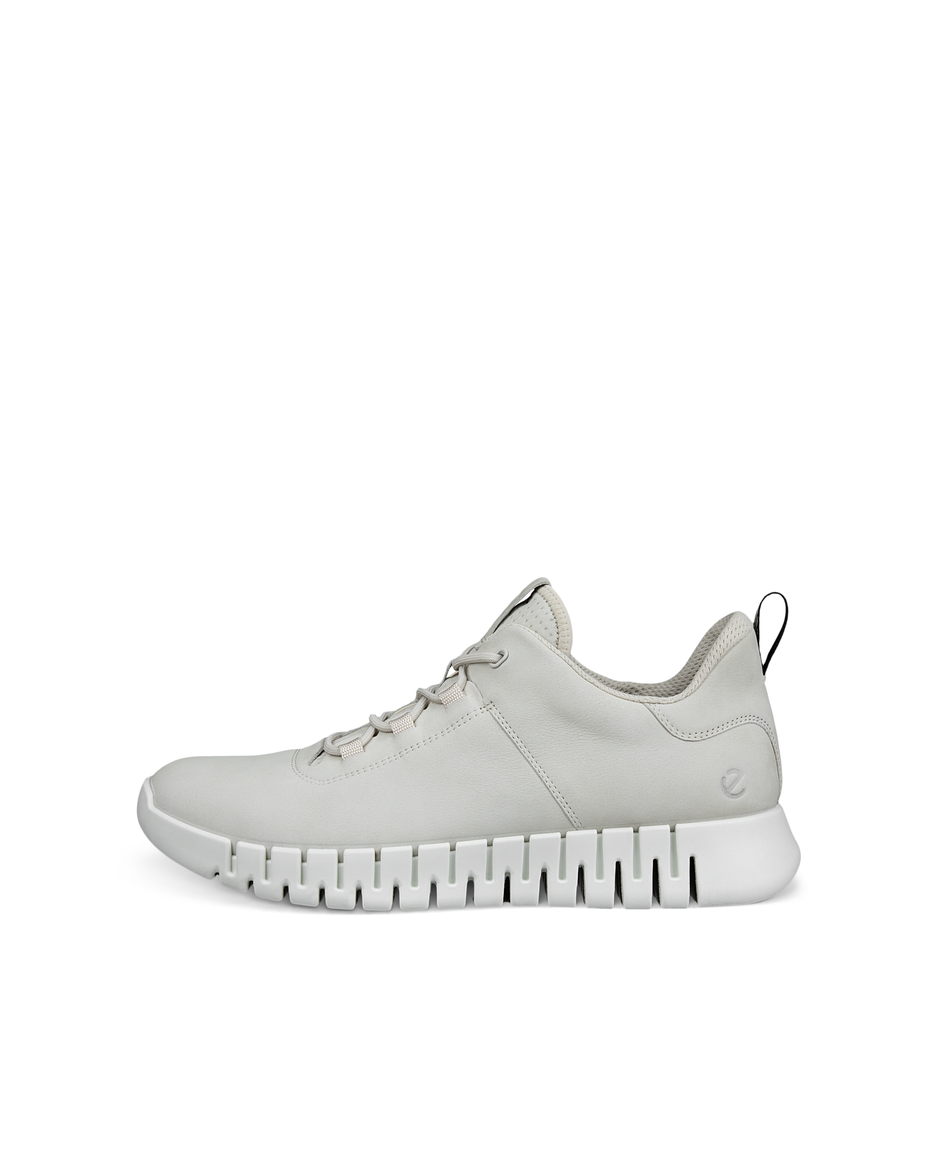 ECCO Gruuv Flexible Sole Men メンズ レザースニーカー - グレー - Outside