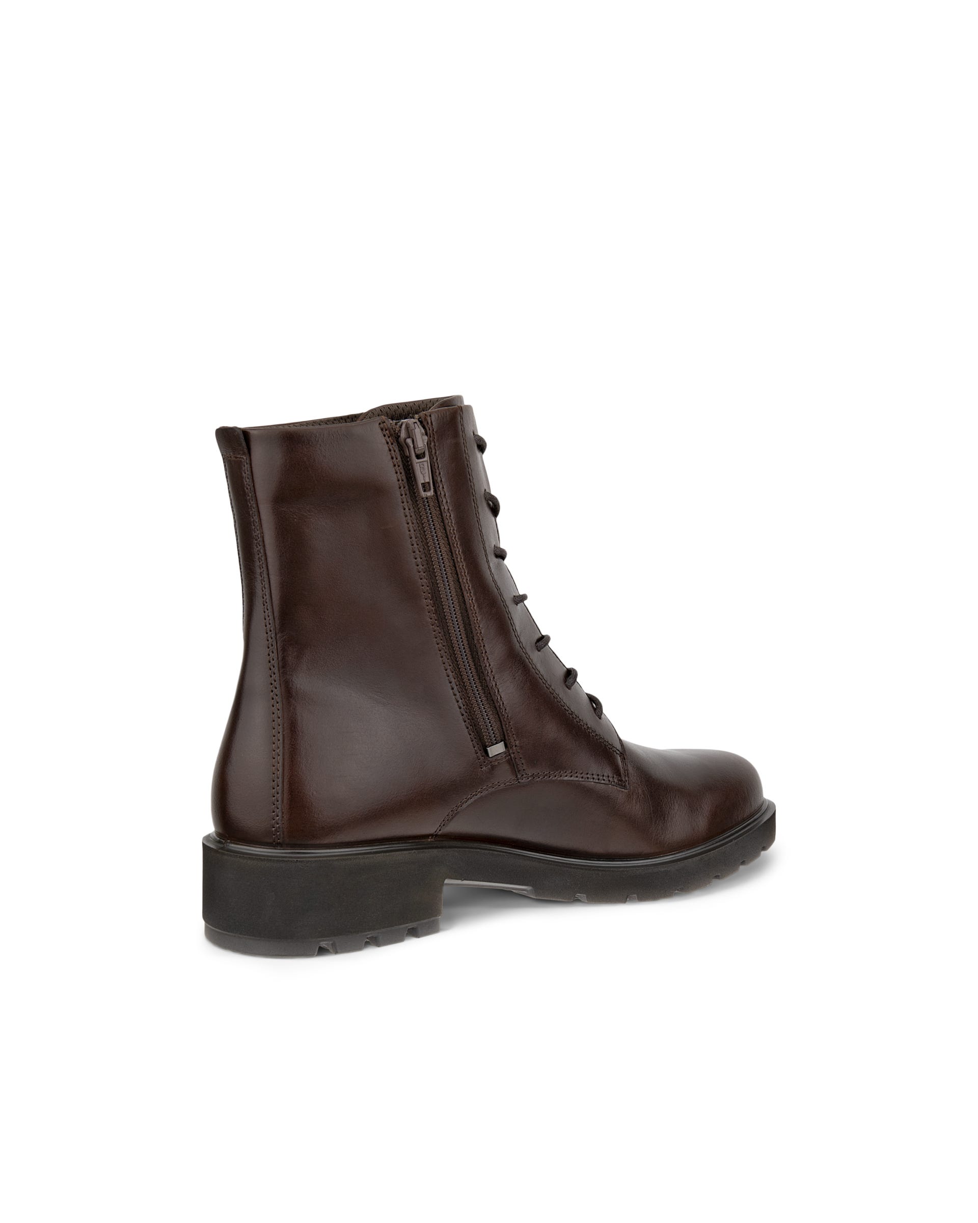 Women's ECCO® METROPOLE VIENNA Leather Lace-Up Boot - Brown - Back