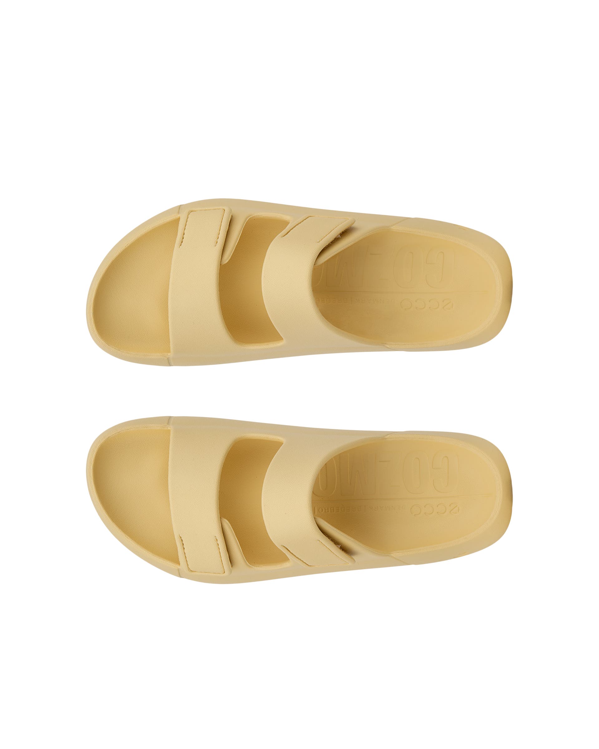 Unisex páskové sandály ECCO® Cozmo E - Žlutá - Top left pair