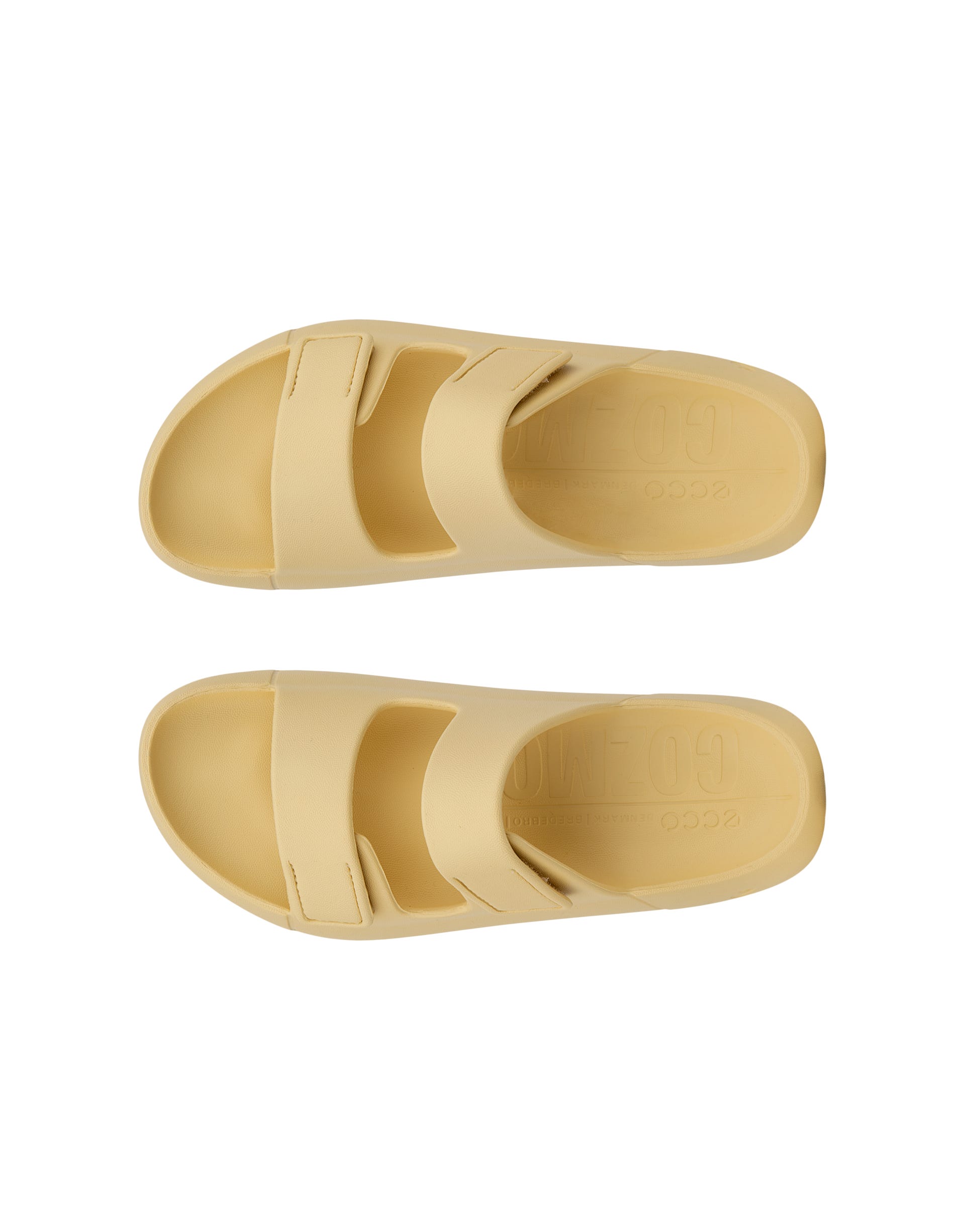 Unisex páskové sandály ECCO® Cozmo E - Žlutá - Top left pair