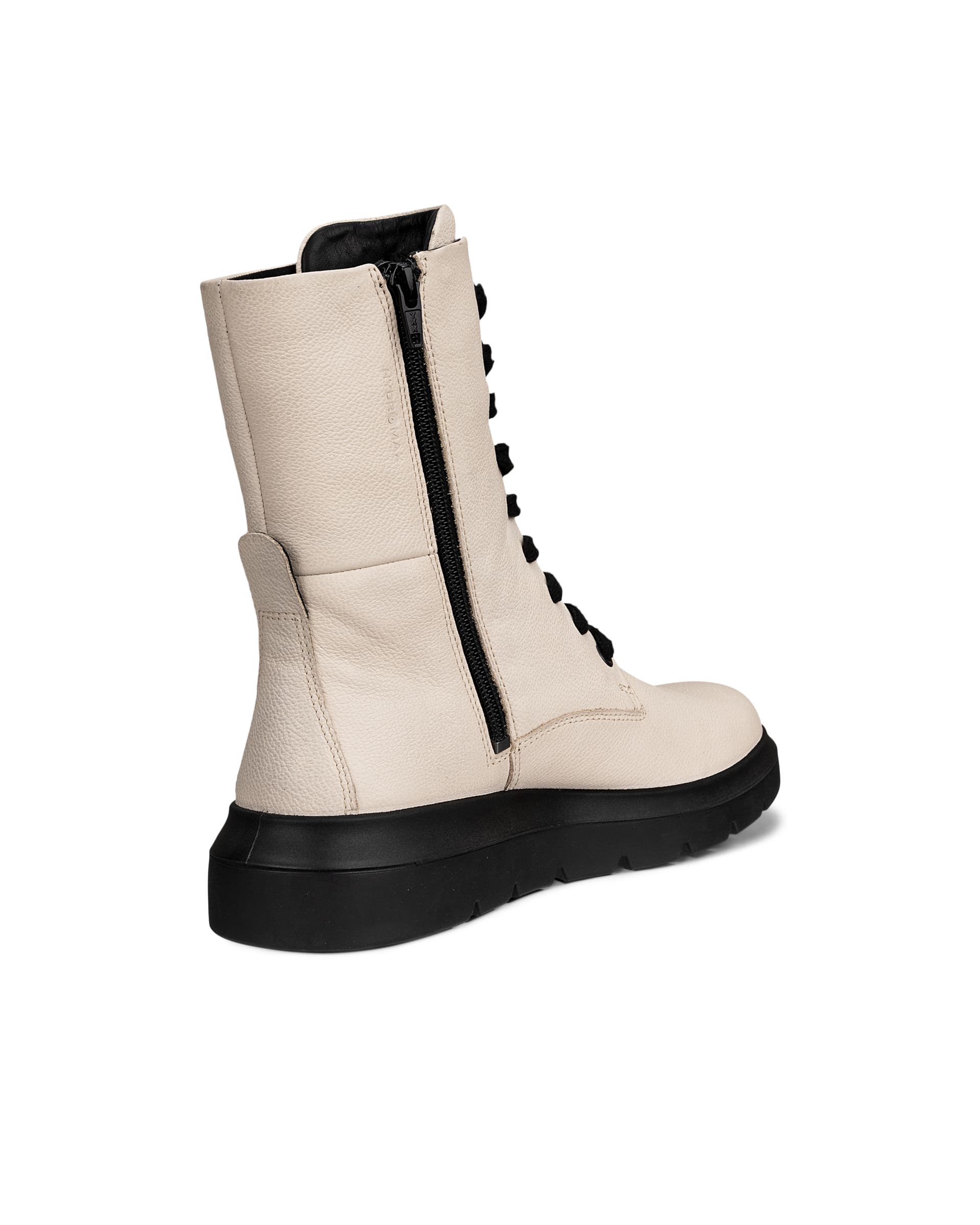 ECCO Nouvelle ウィメンズ レザーレースアップブーツ - ブラウン - Back