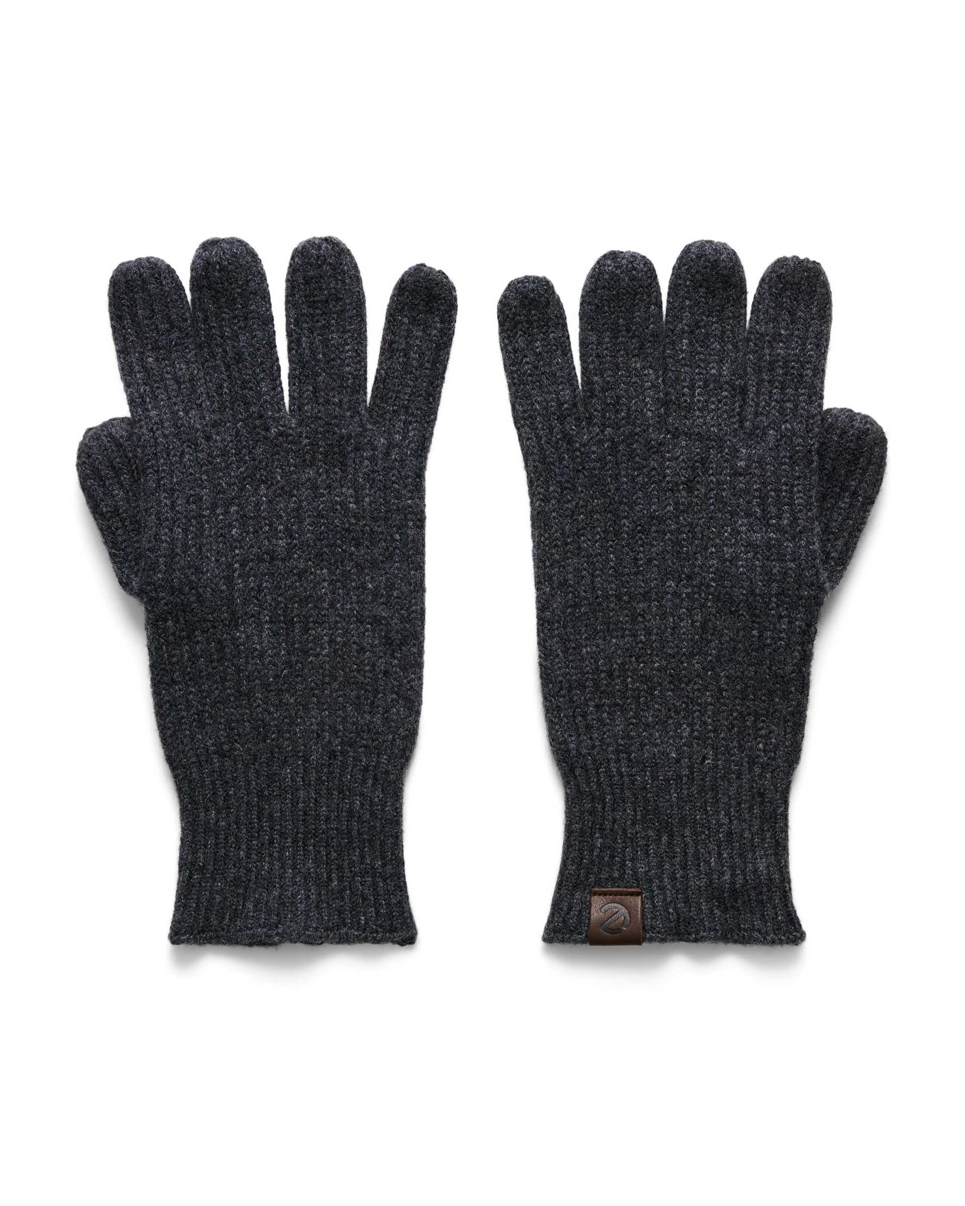 Men's ECCO® Classic Textile Gloves - Grey - Main