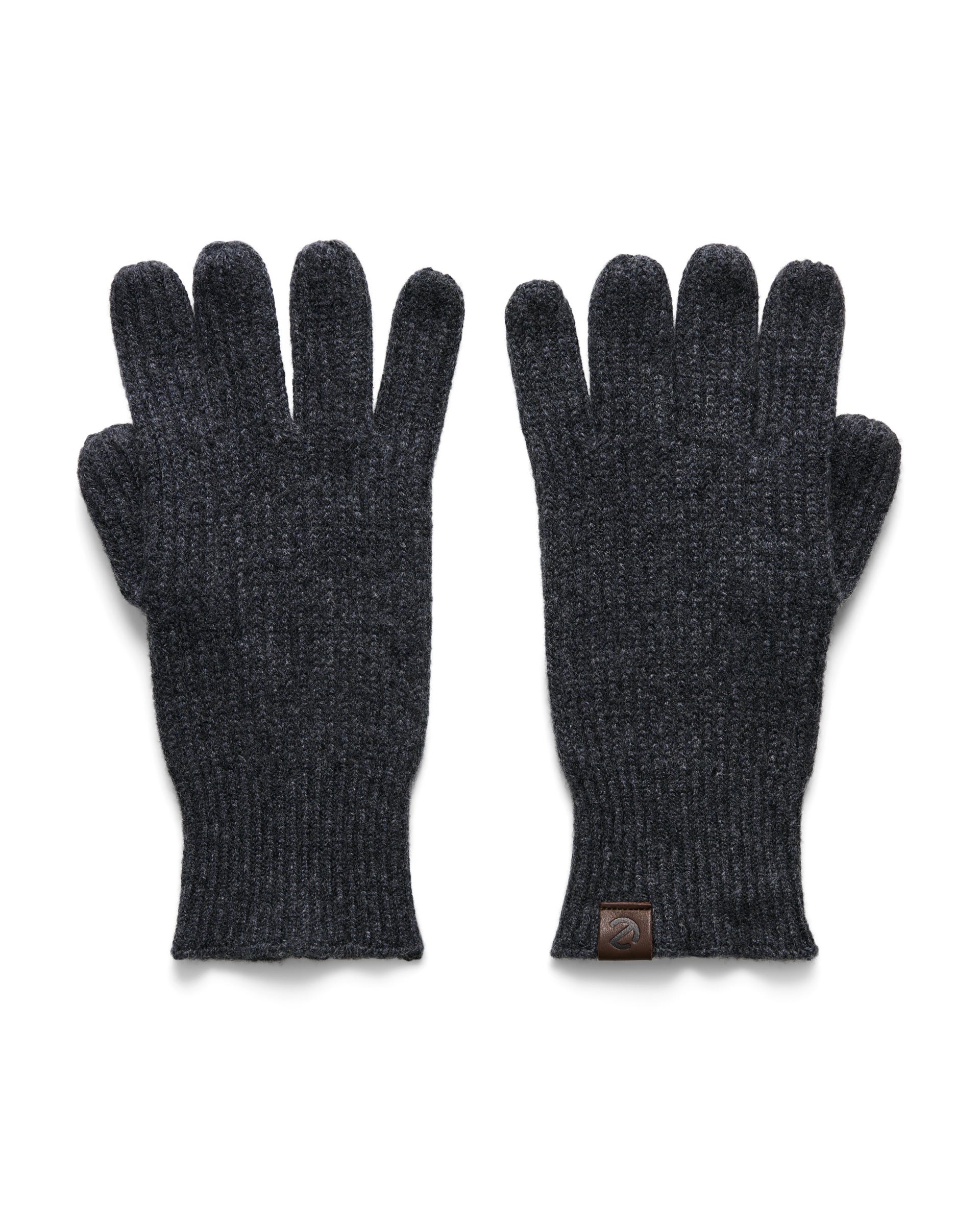 Men's ECCO® Classic Textile Gloves - Grey - Main