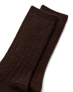 ECCO Hygge Cable Knit Mid-Cut — Brown 2