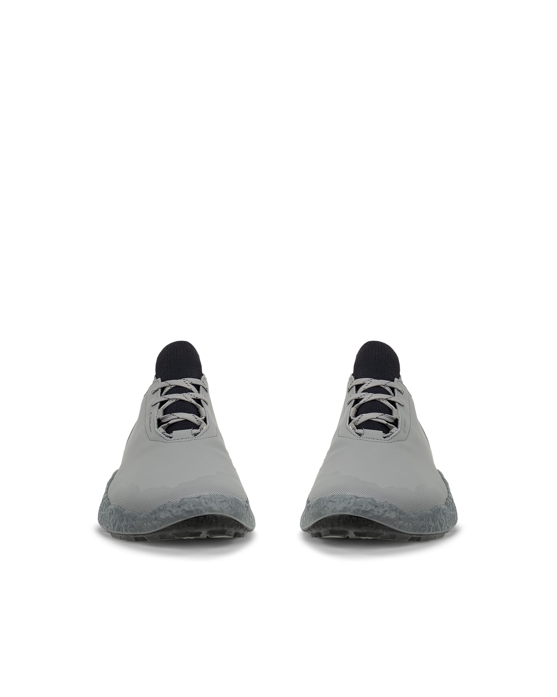 ECCO Golf BIOM H5 Hybrid Men メンズ レザーウォータープルーフゴルフシューズ - グレー - Front pair