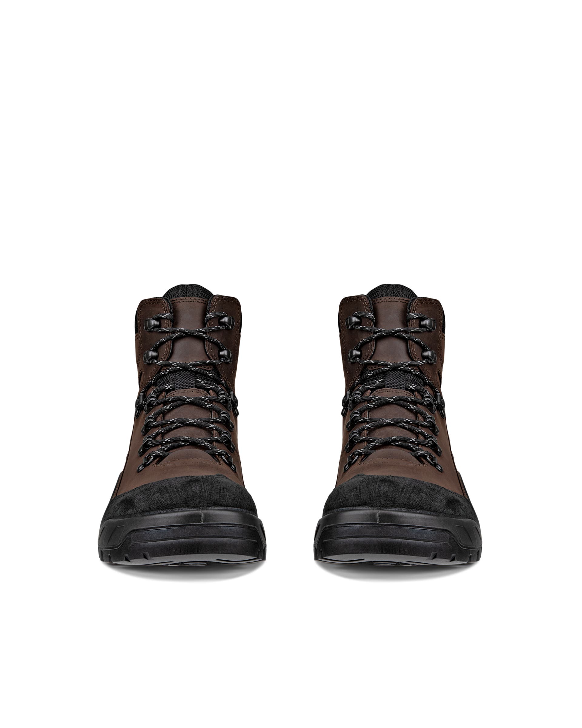 Miesten ECCO® Offroad vedenkestävä nupukkinahkaiset ulkoilunilkkurit - Ruskea - Front pair