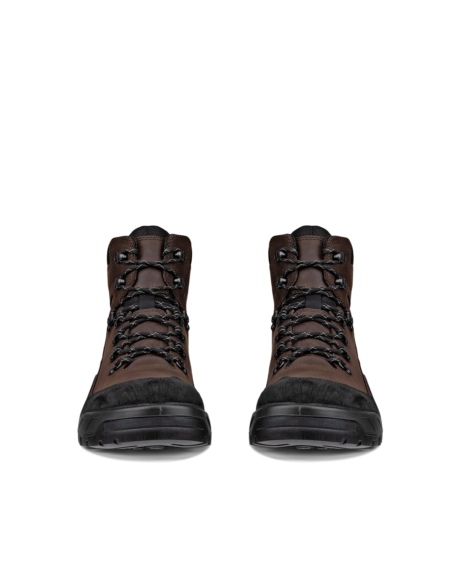 Miesten ECCO® Offroad vedenkestävä nupukkinahkaiset ulkoilunilkkurit - Ruskea - Front pair