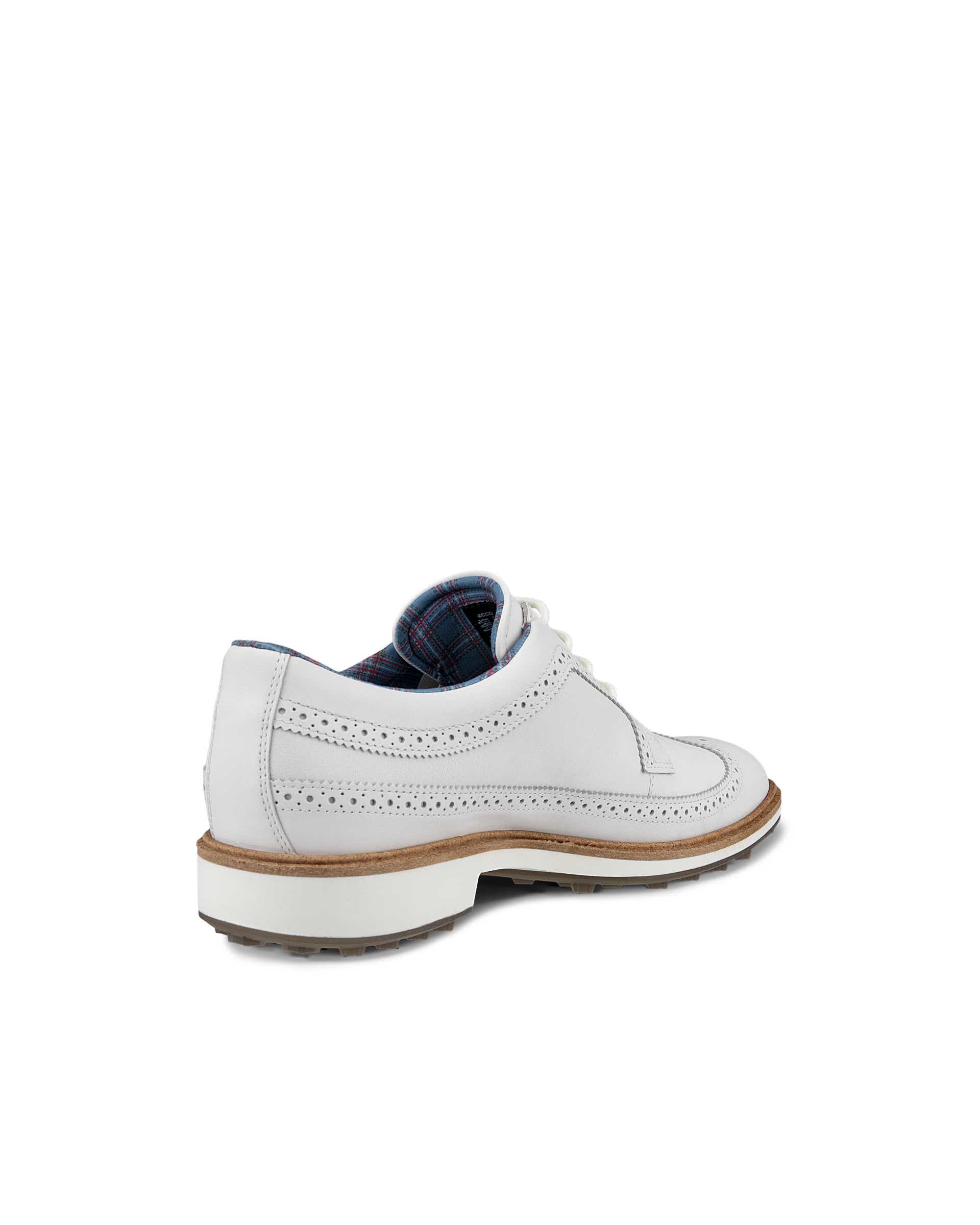 Men's ECCO® Golf Classic Hybrid (Kiltie Edition) Leather Golf Shoe - White - Back