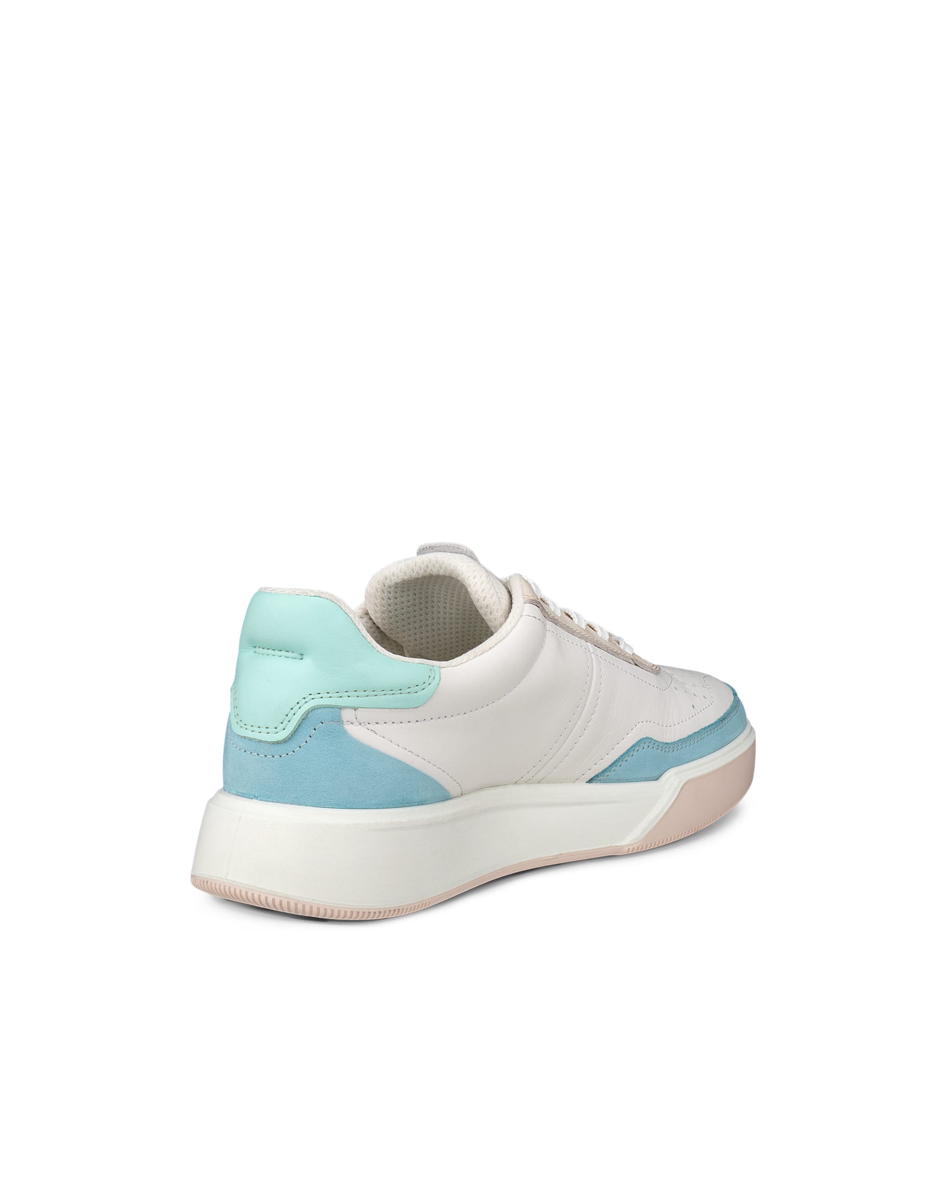 ECCO® Street Court Dames leren sneaker - Wit - Back