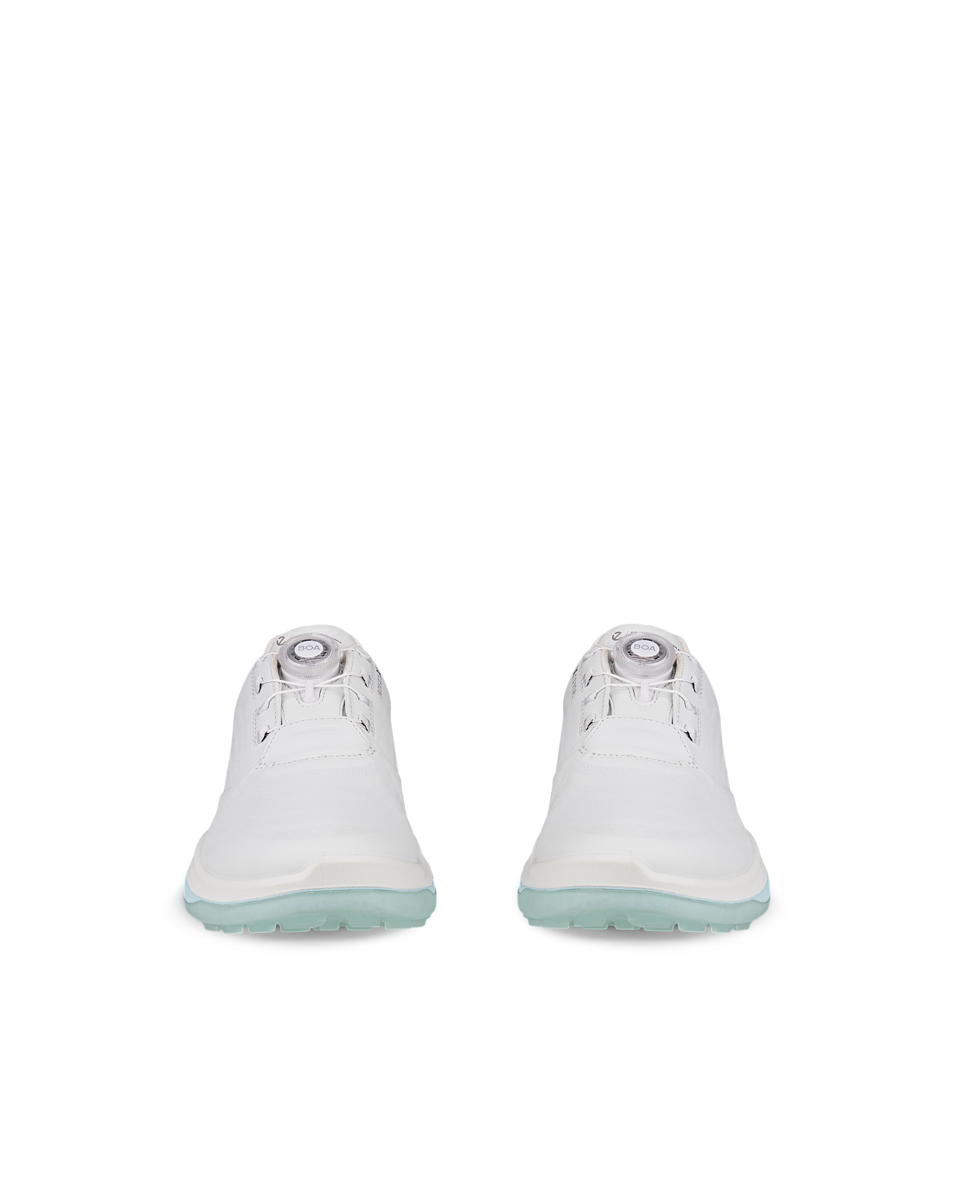 Zapatos golf impermeable de piel ECCO® Golf LT1 para mujer - Blanco - Front pair