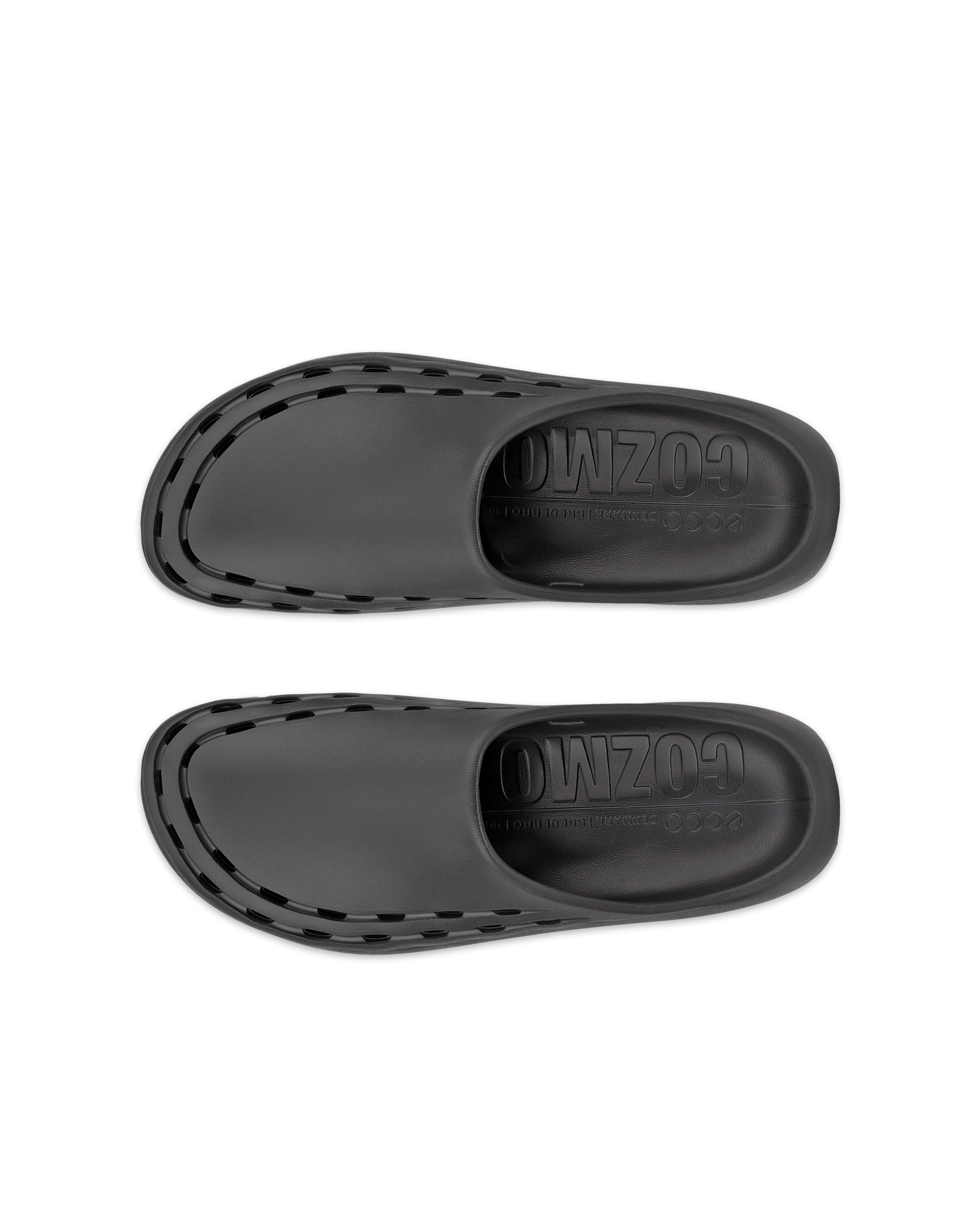 ECCO® Cozmo Slide Unisex Pantolette - Schwarz - Top left pair
