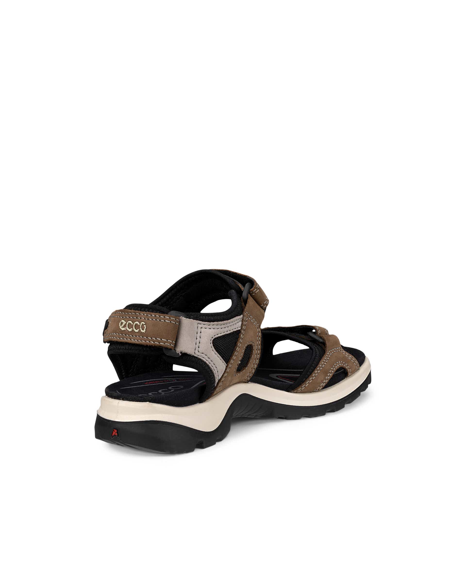 Women's ECCO® Offroad Nubuck Outdoor Sandal - Brown - Back