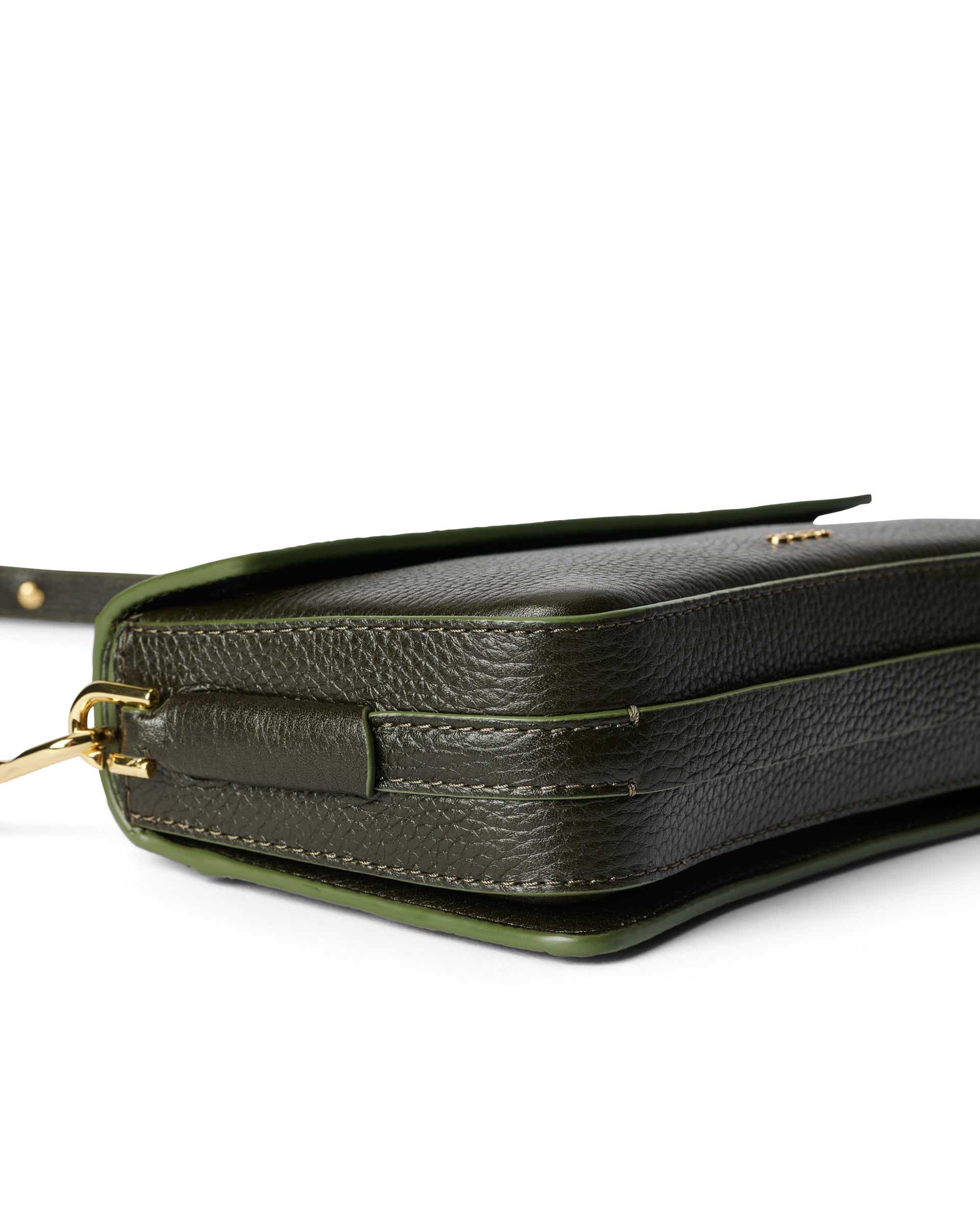 ECCO Pinch Pebbled レザークロスボディバッグ - グリーン - Detail-2