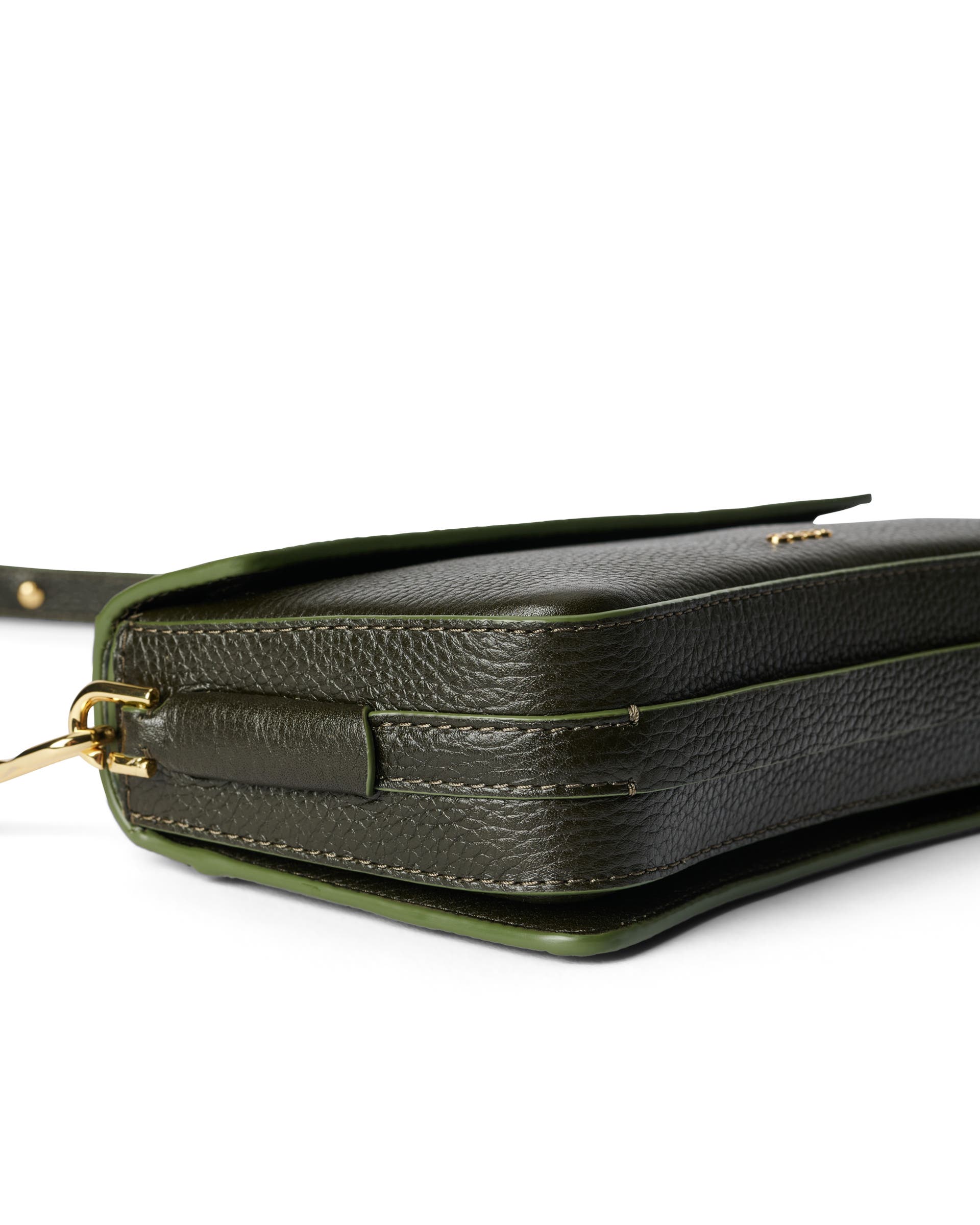 ECCO Pinch Pebbled レザークロスボディバッグ - グリーン - Detail-2