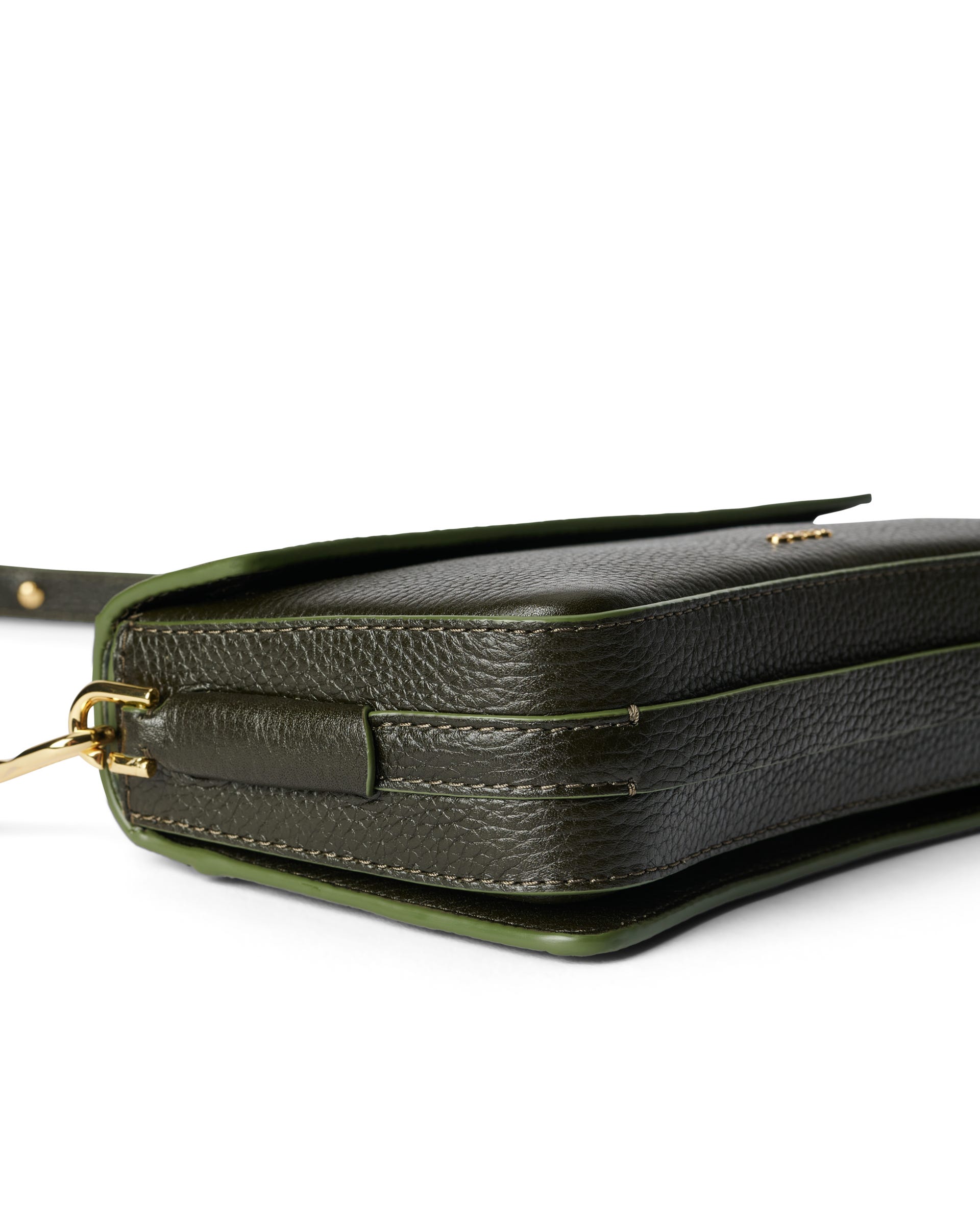 ECCO Pinch Pebbled レザークロスボディバッグ - グリーン - Detail-2