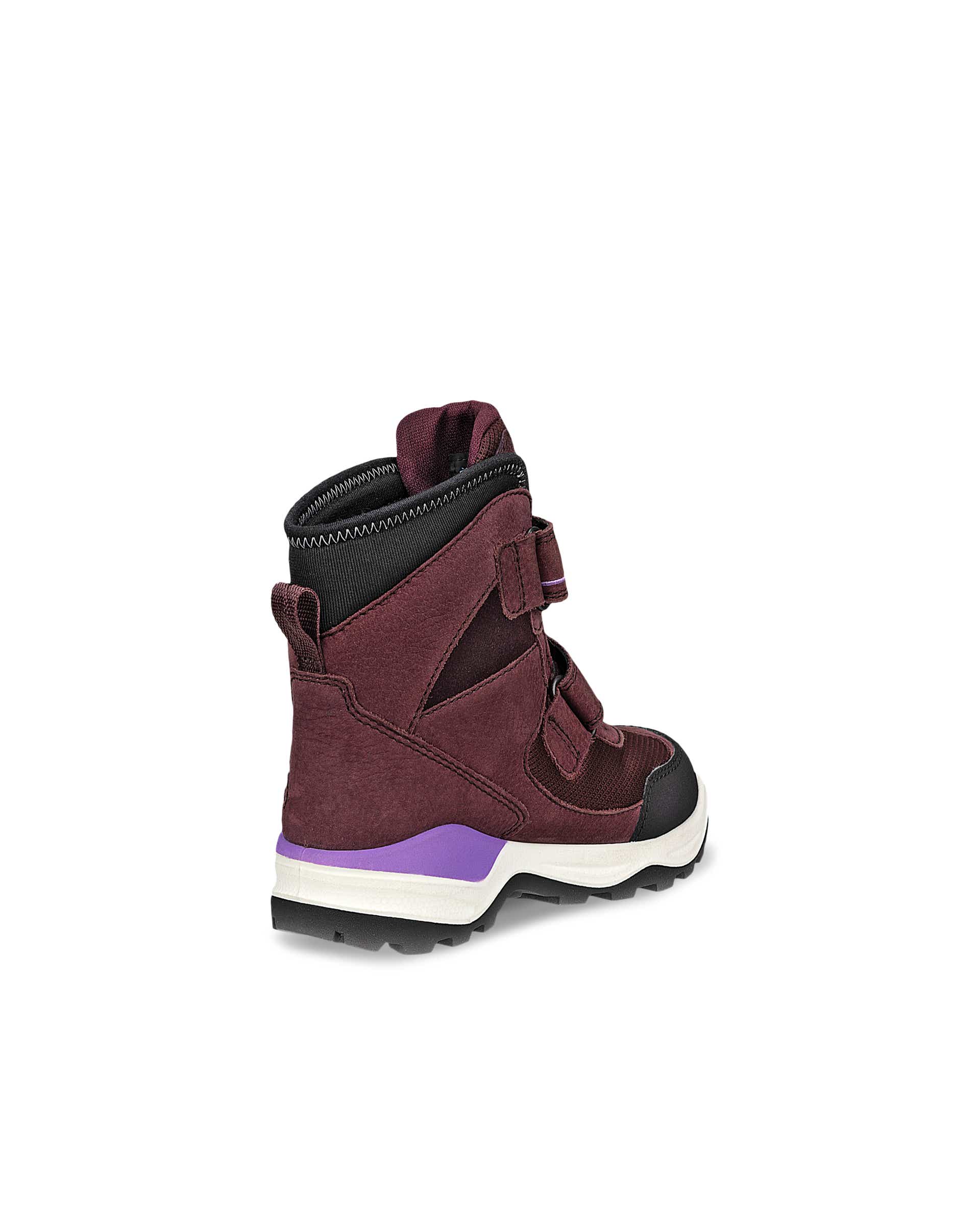 Kids' ECCO® Snow Mountain Nubuck Gore-Tex Winter Boot - Purple - Back