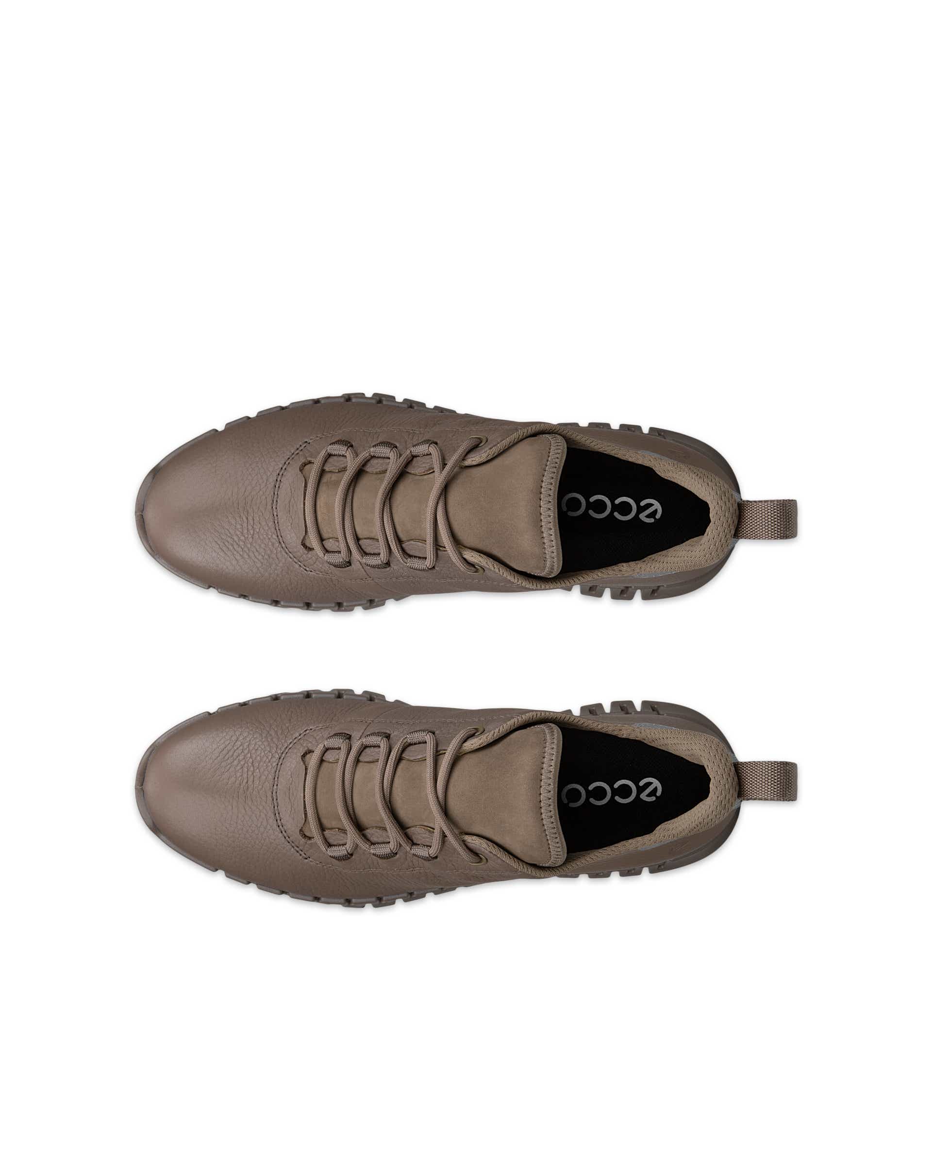 ECCO® GRUUV Skinnsneaker med Gore-Tex dam - Brun - Top left pair