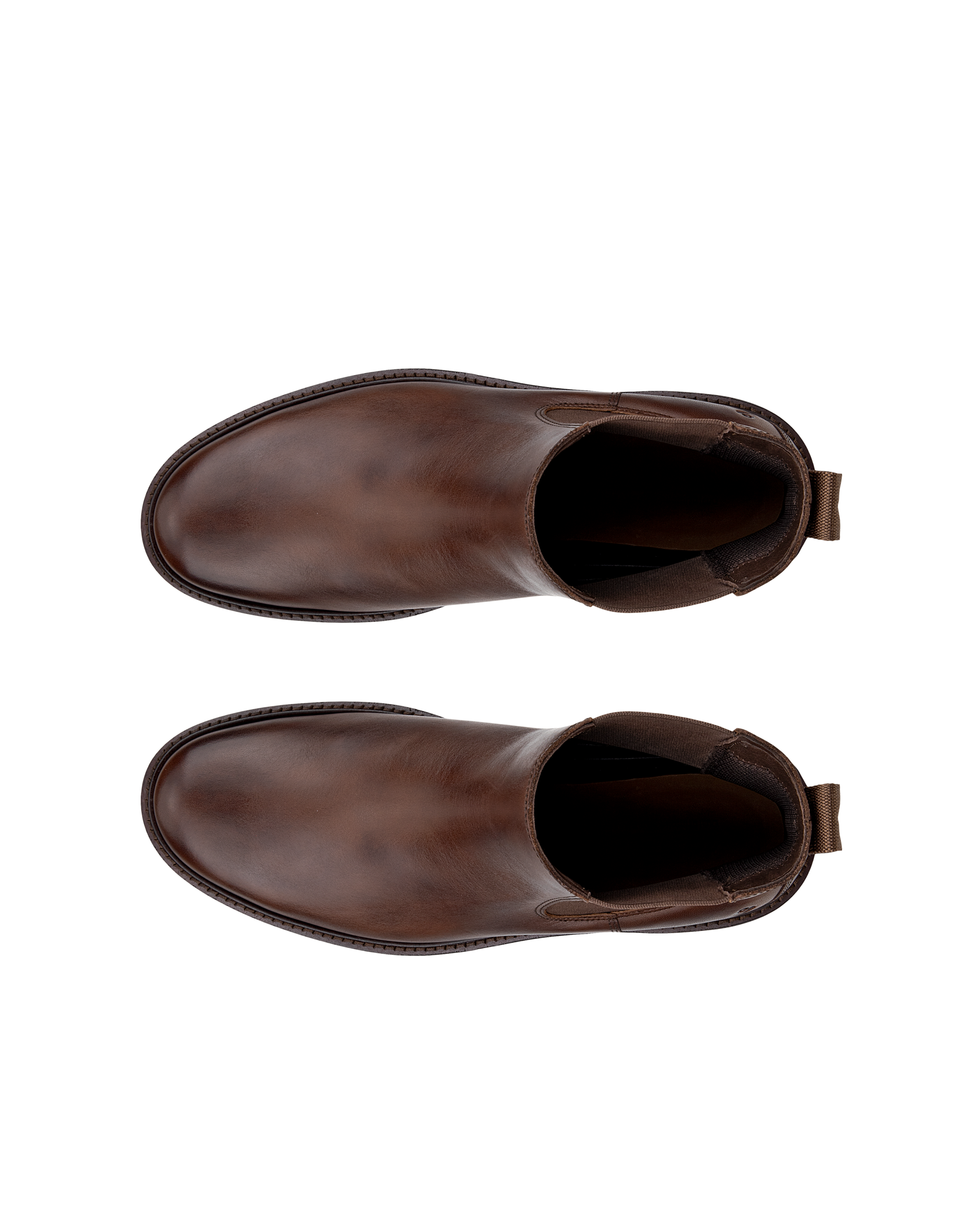 ECCO Metropole London メンズ レザーチェルシーブーツ - ブラウン - Top left pair