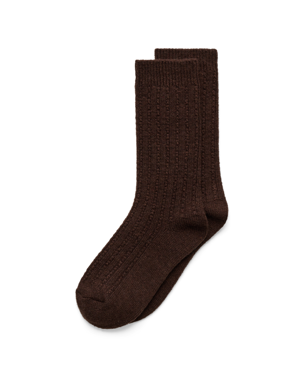 ECCO Hygge Cable Knit Mid-Cut — Brown