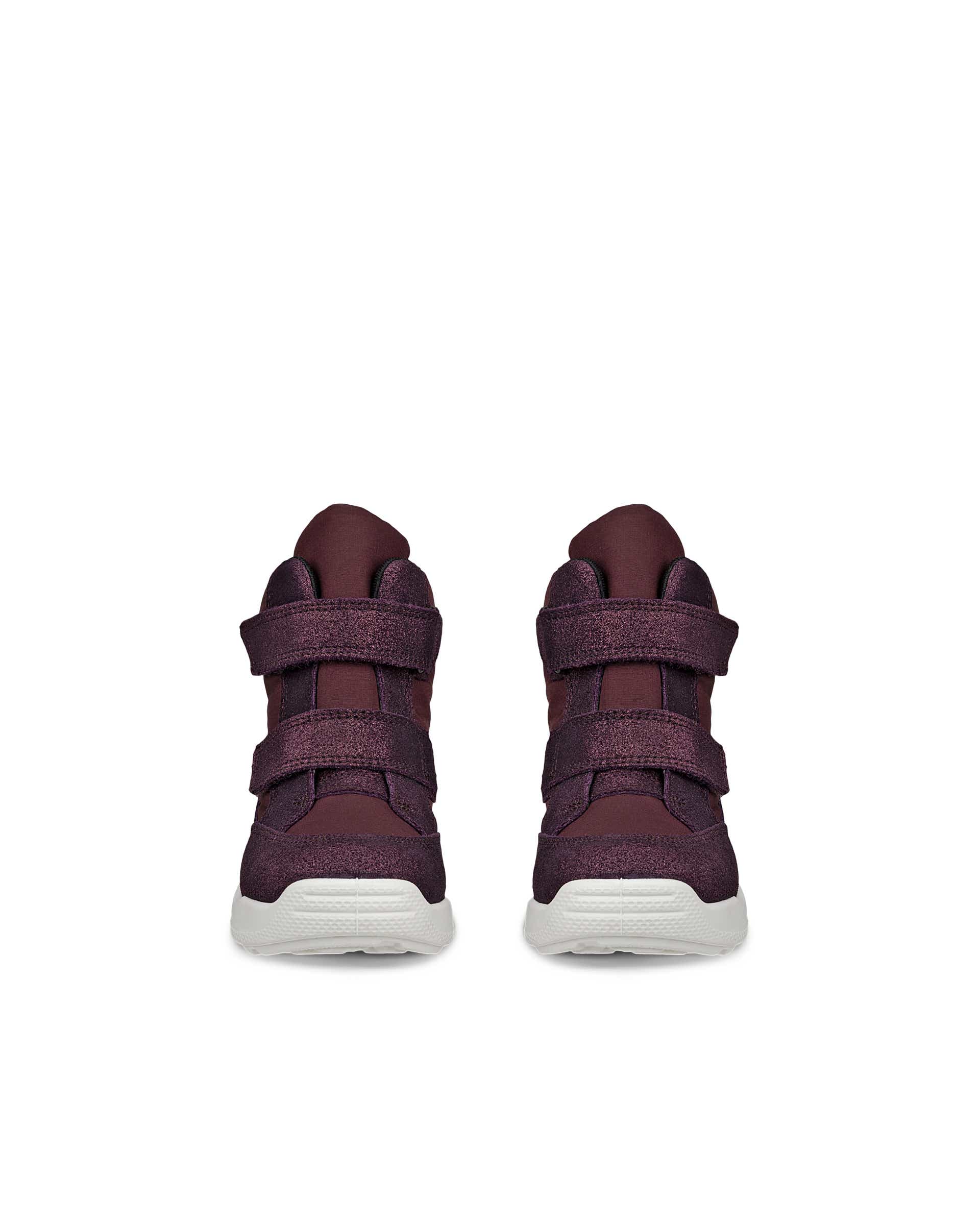 Kids' ECCO® Urban Mini Suede Gore-Tex Mid-Cut Boot - Purple - Front pair