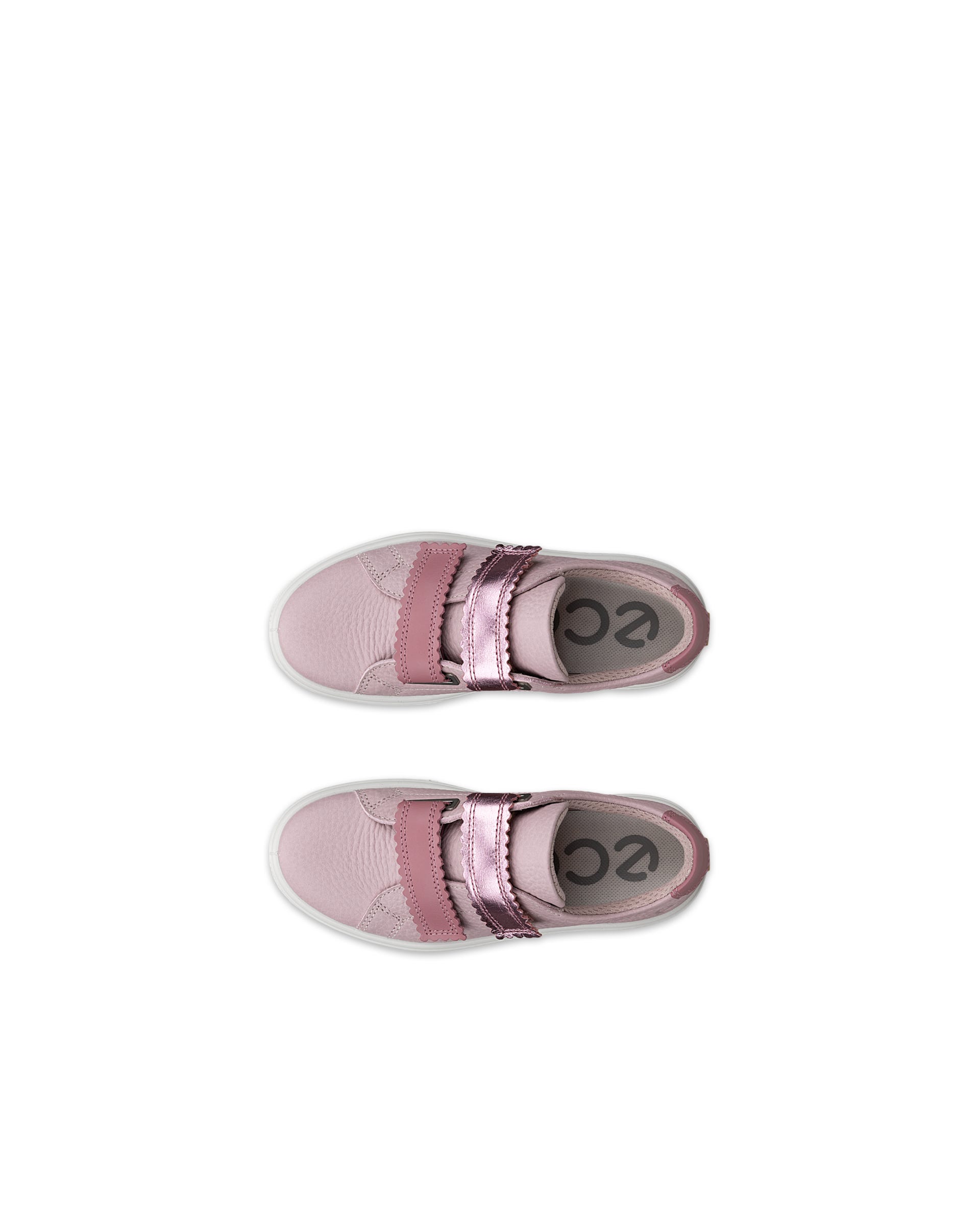 ECCO® SOFT 60 Skinnsneaker barn - Rosa - Top left pair