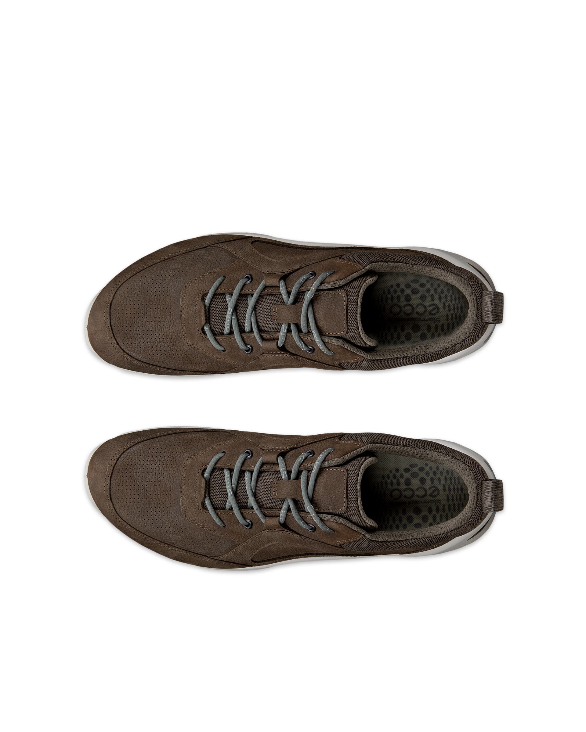 ECCO® BIOM ENERGI Nubucksneaker herr - Grå - Top left pair