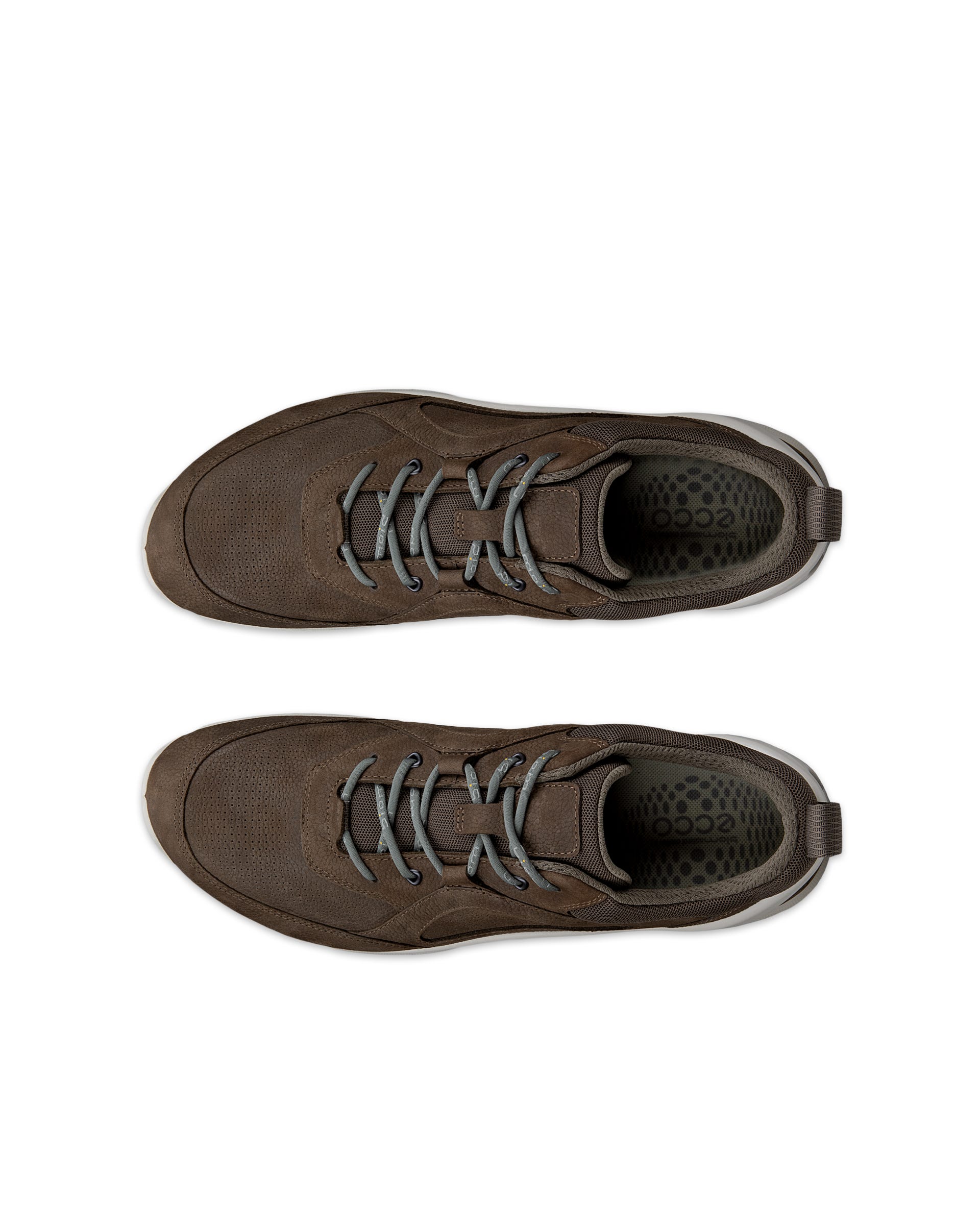 ECCO® BIOM ENERGI Nubucksneaker herr - Grå - Top left pair