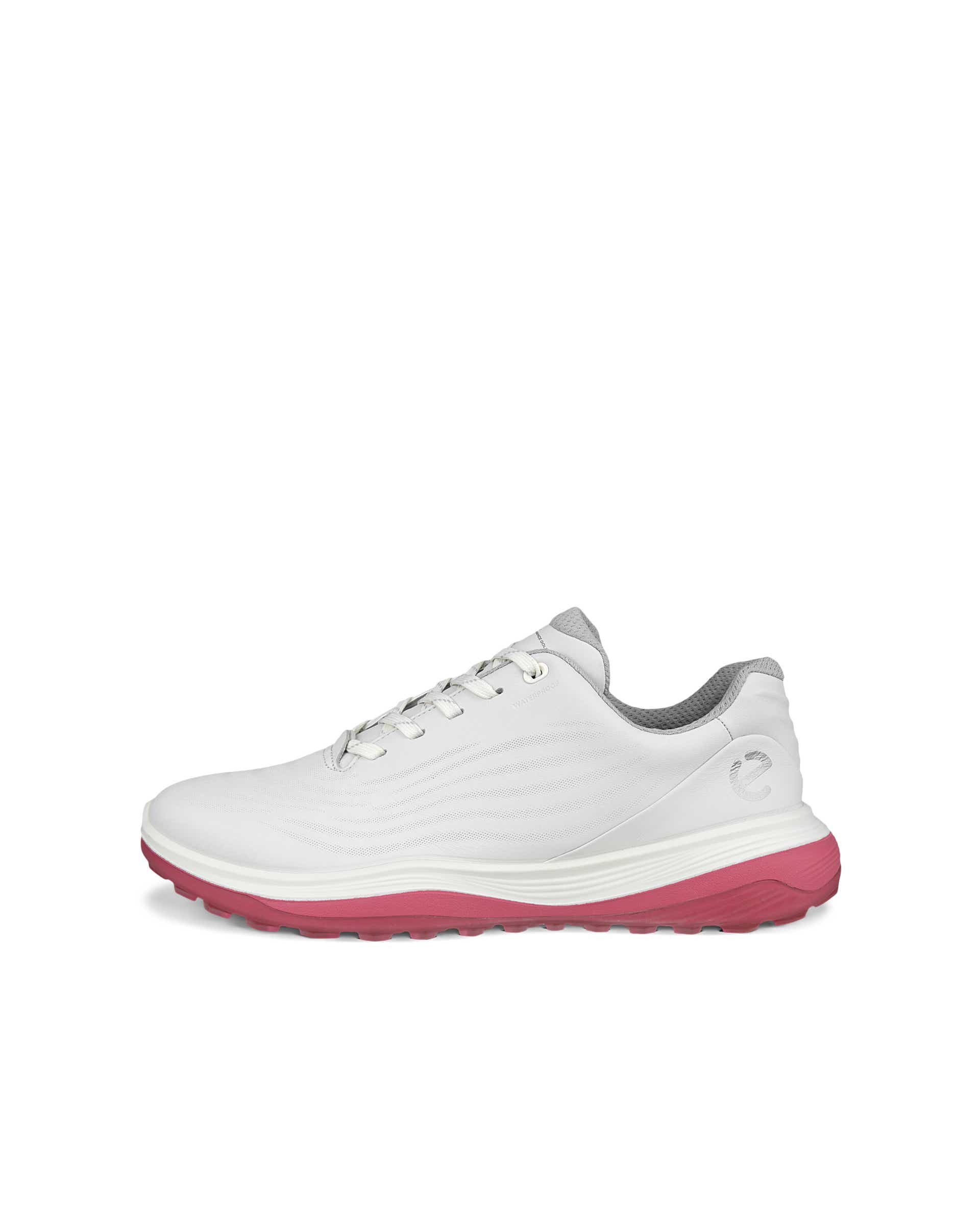 Sapatos golfe impermeáveis couro mulher ECCO® Golf LT1 - Branco - Outside