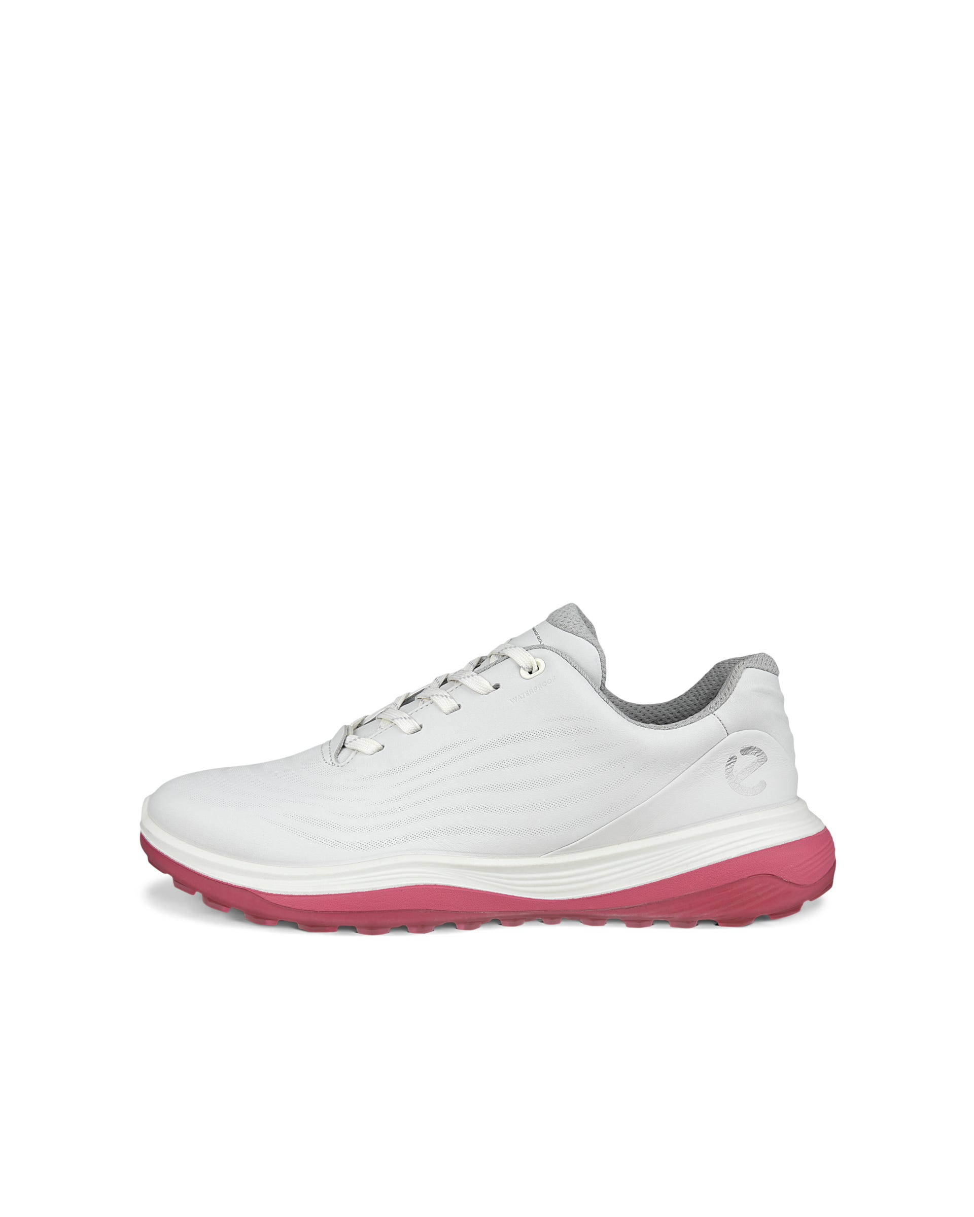 Sapatos golfe impermeáveis couro mulher ECCO® Golf LT1 - Branco - Outside