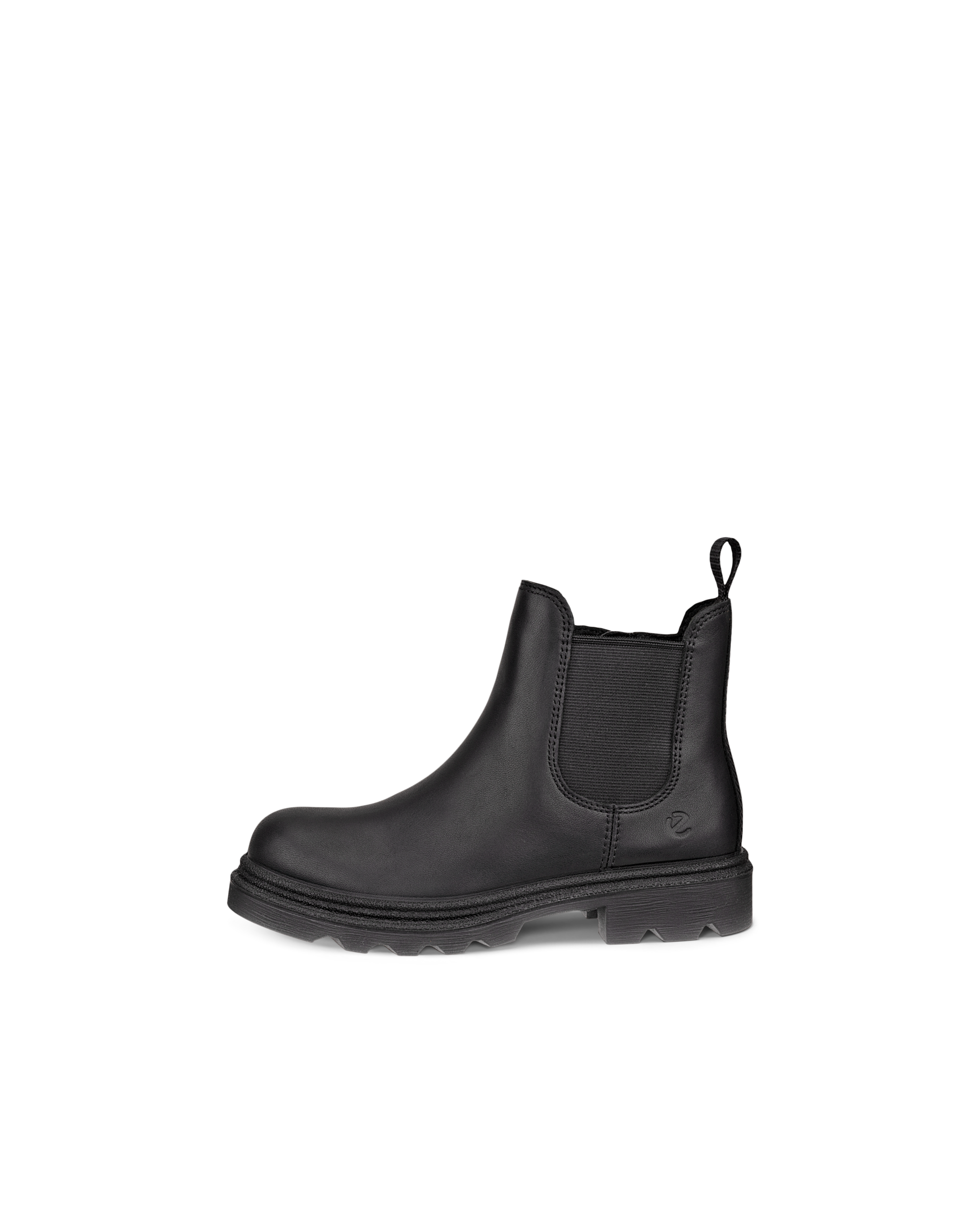 ECCO GRAINER - Kids' Leather Waterproof Chelsea Boot - Black - 9.5