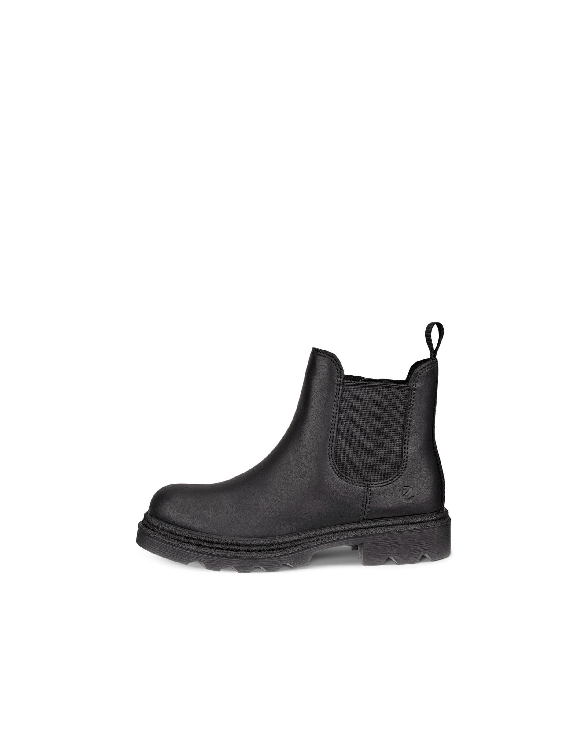 ECCO® Grainer Vattentät Chelseaboots skinn barn - Svart - Outside