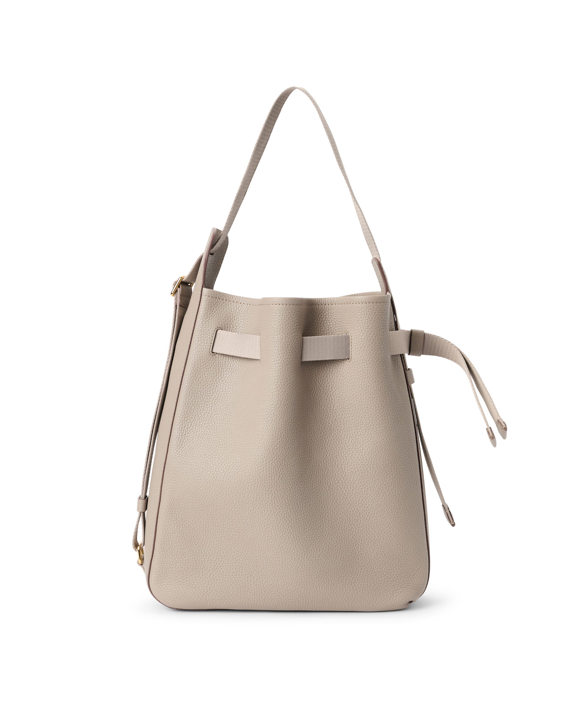 ECCO Sail Medium Pebbled レザーショルダーバッグ | ベージュ