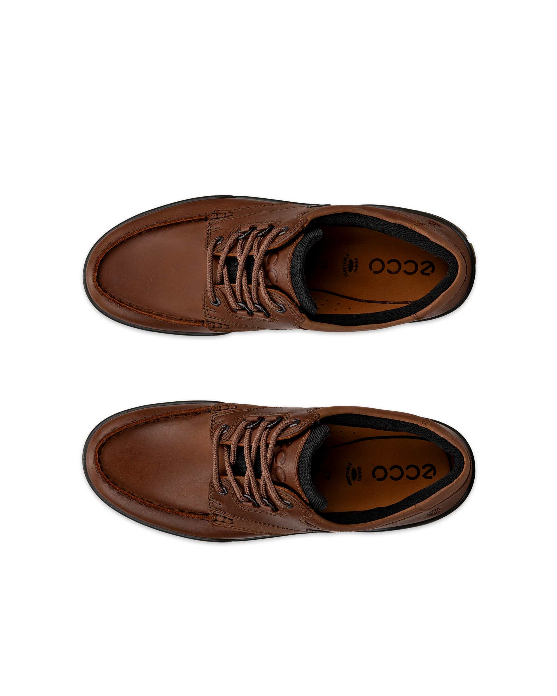 ECCO® Track 25 Gore-Tex outdoor sneakers i læder til herrer - Brun - Top left pair