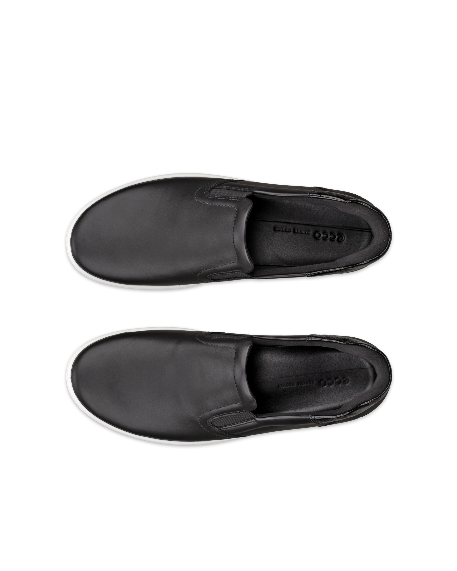 ECCO SOFT 7 WOMEN'S SLIP-ON - Black - Top left pair