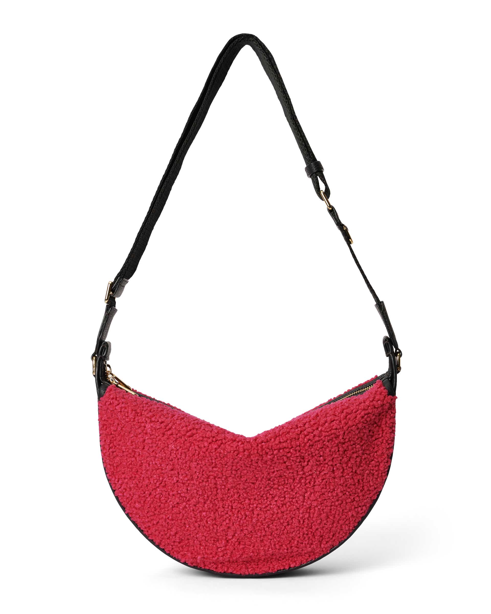 ECCO Fortune Snuggle Soft Pebbled レザークロスボディバッグ - ピンク - Back