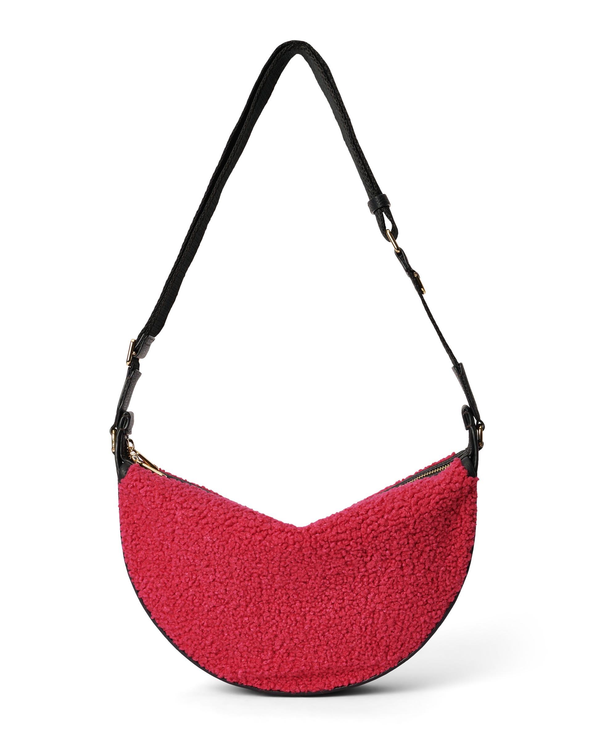 ECCO Fortune Snuggle Soft Pebbled レザークロスボディバッグ - ピンク - Back