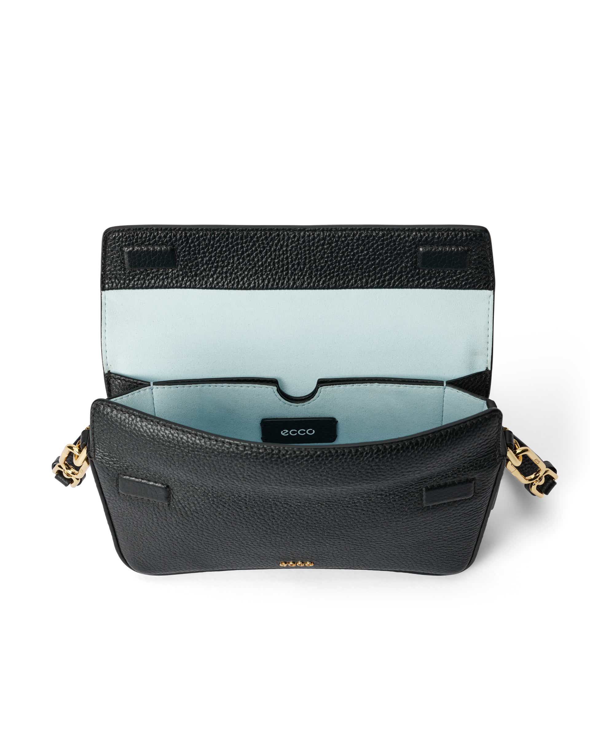 ECCO® Umhängetasche aus Leder - Schwarz - Inside