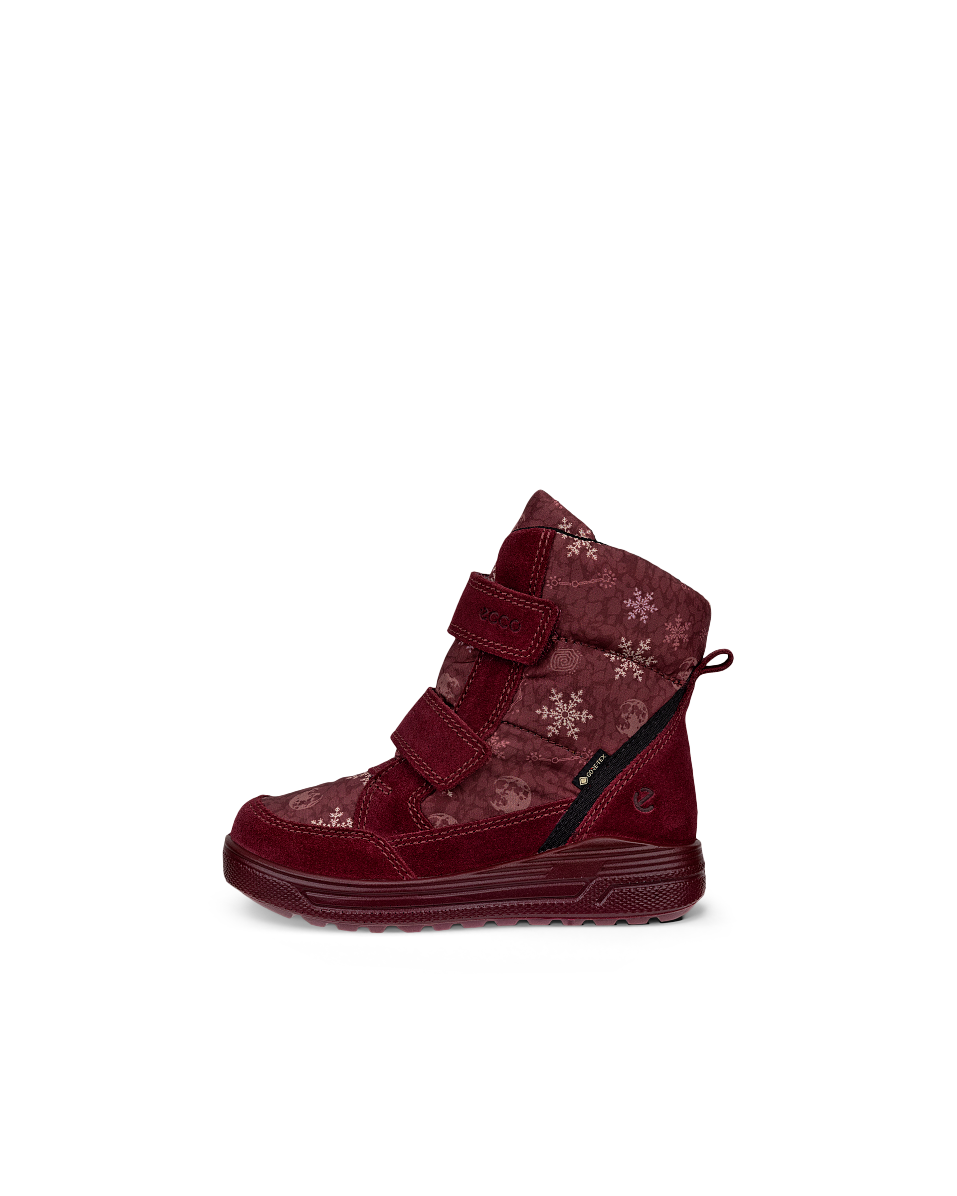 Lasten ECCO® Urban Snowboarder mokkanahkaiset Gore-Tex -talvinilkkurit - Punainen - Outside