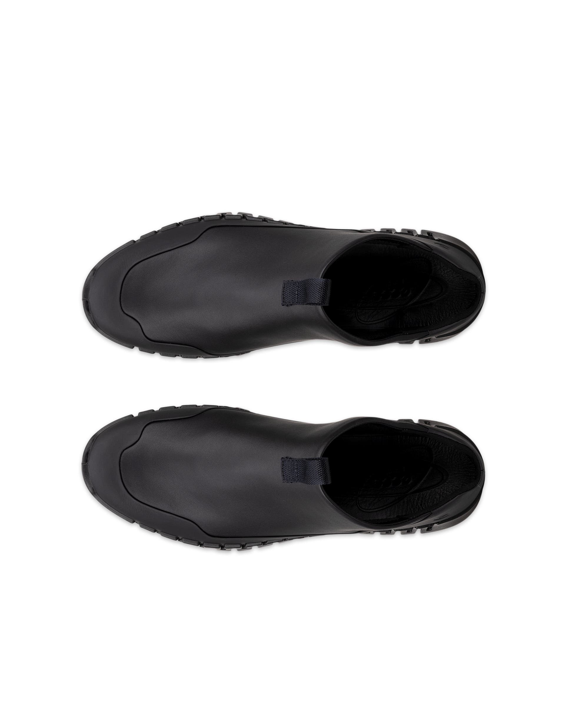 ECCO Gruuv ウィメンズ レザースニーカー - ブラック - Top left pair