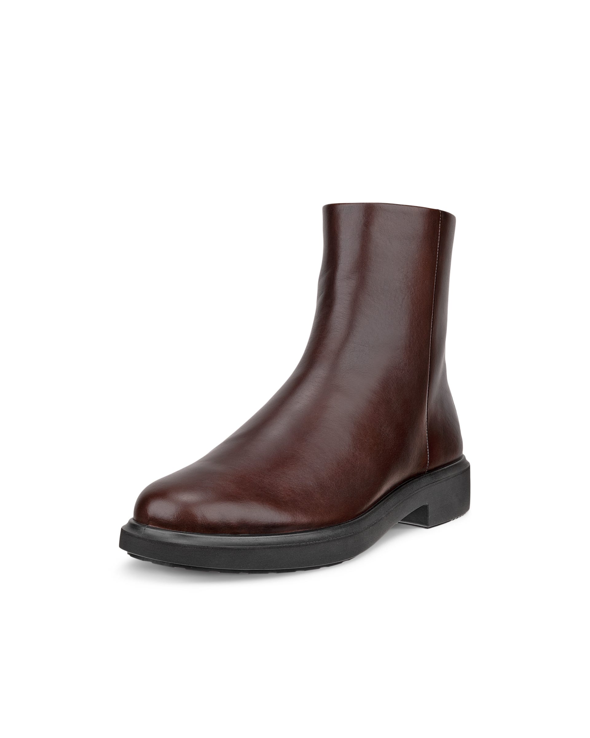 Women's ECCO® Metropole Amsterdam Leather Ankle Boot - Brown - Main