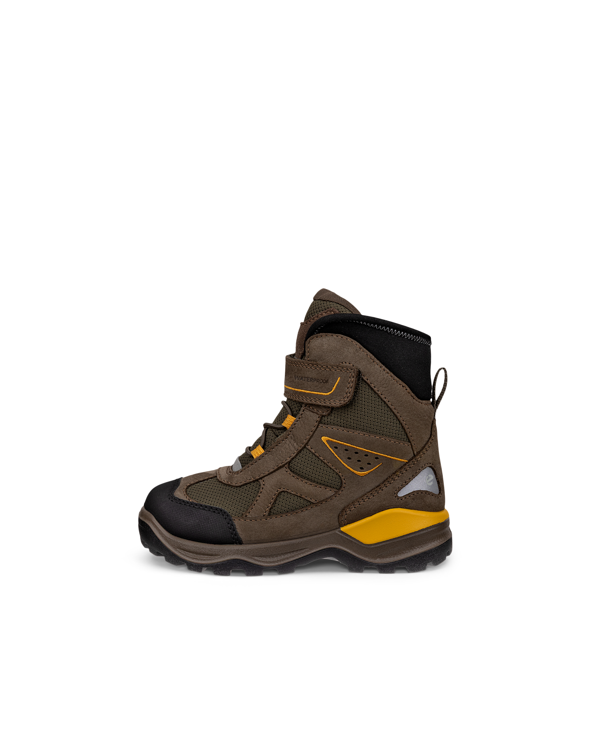 Kids' ECCO® Snow Mountain Nubuck Waterproof Winter Boot - Brown - Outside