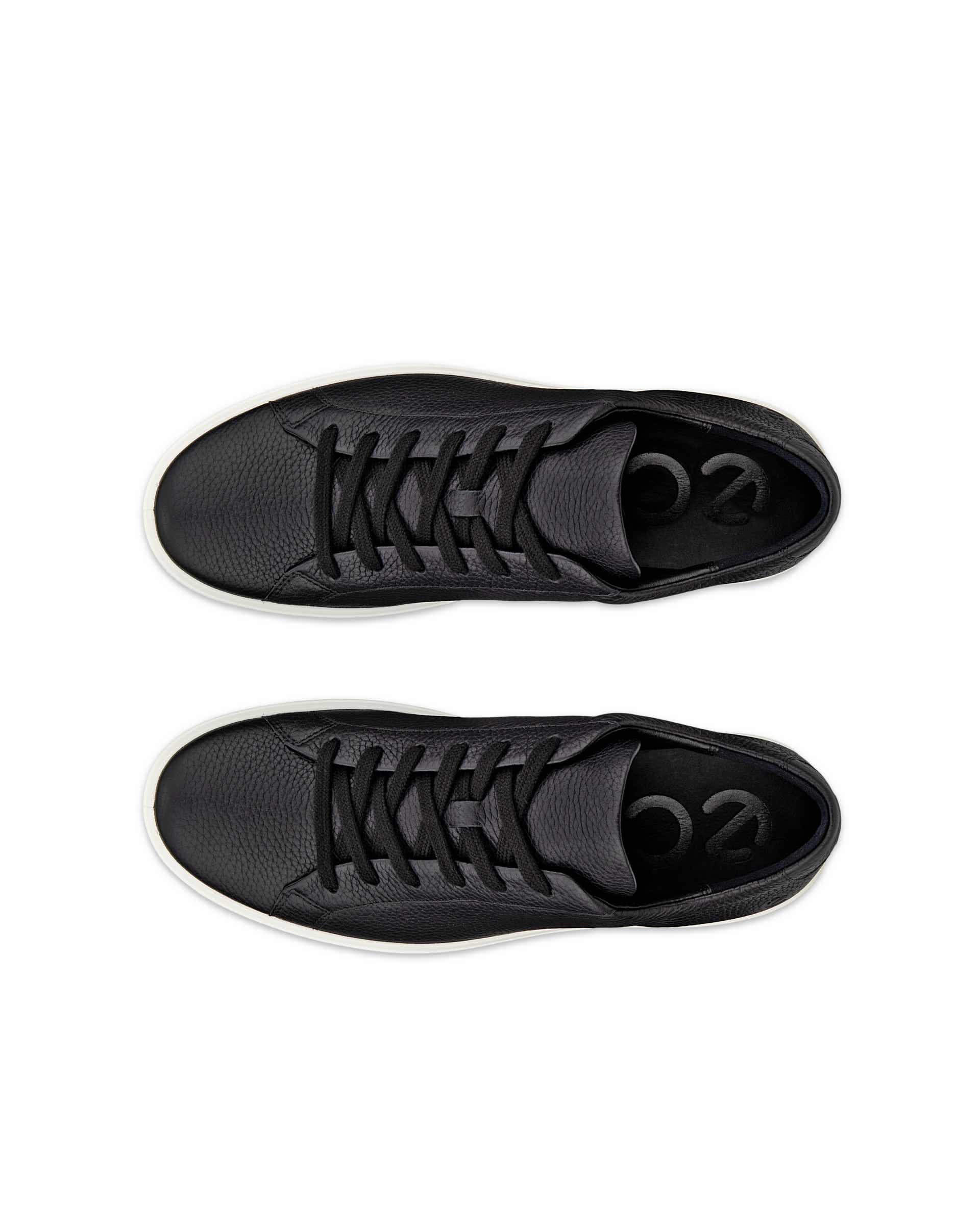 ECCO® Soft 60 Skinnsneaker herr - Svart - Top left pair