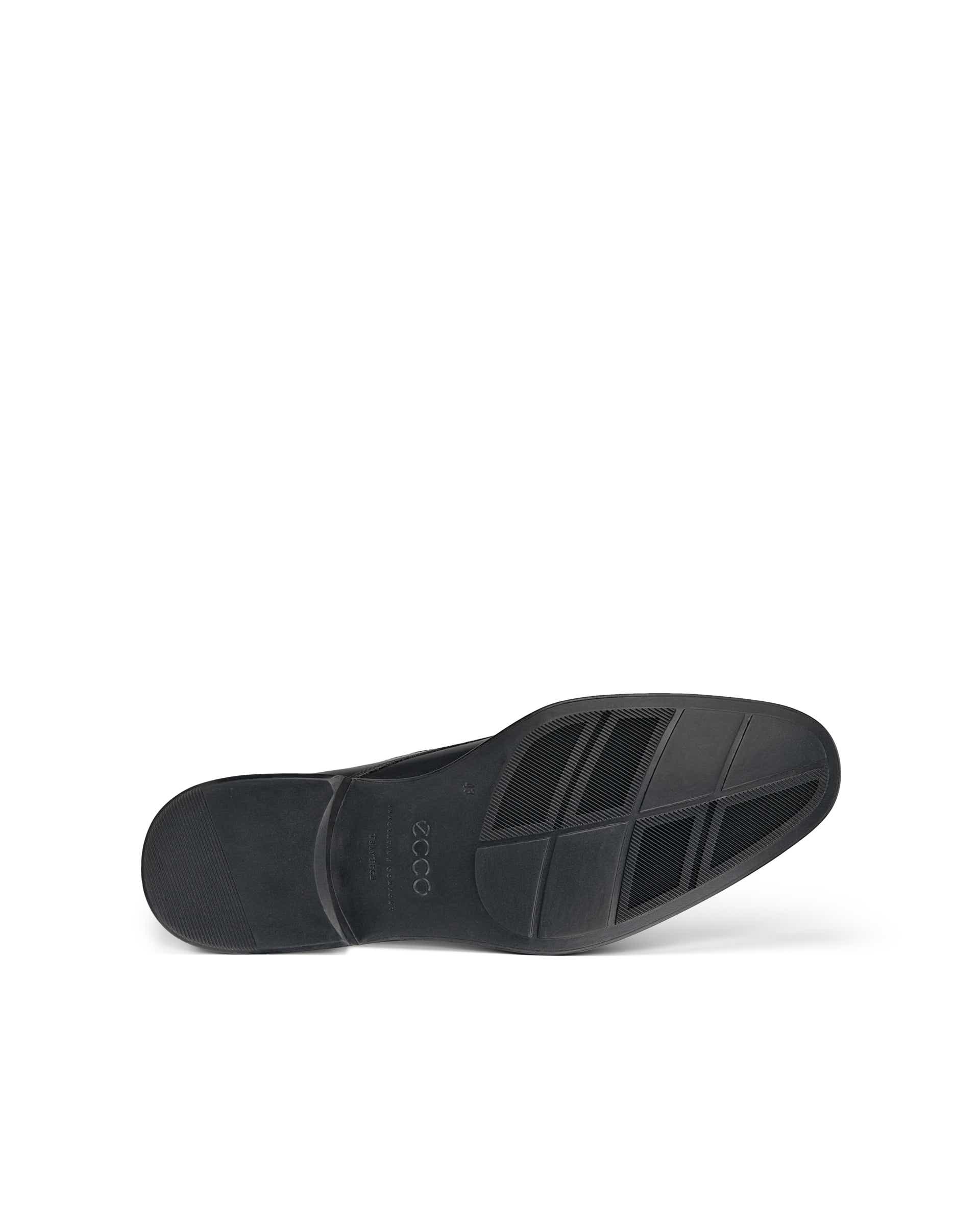 ECCO® Citytray chaussures habillée sans lacet en cuir pour homme - Noir - Sole