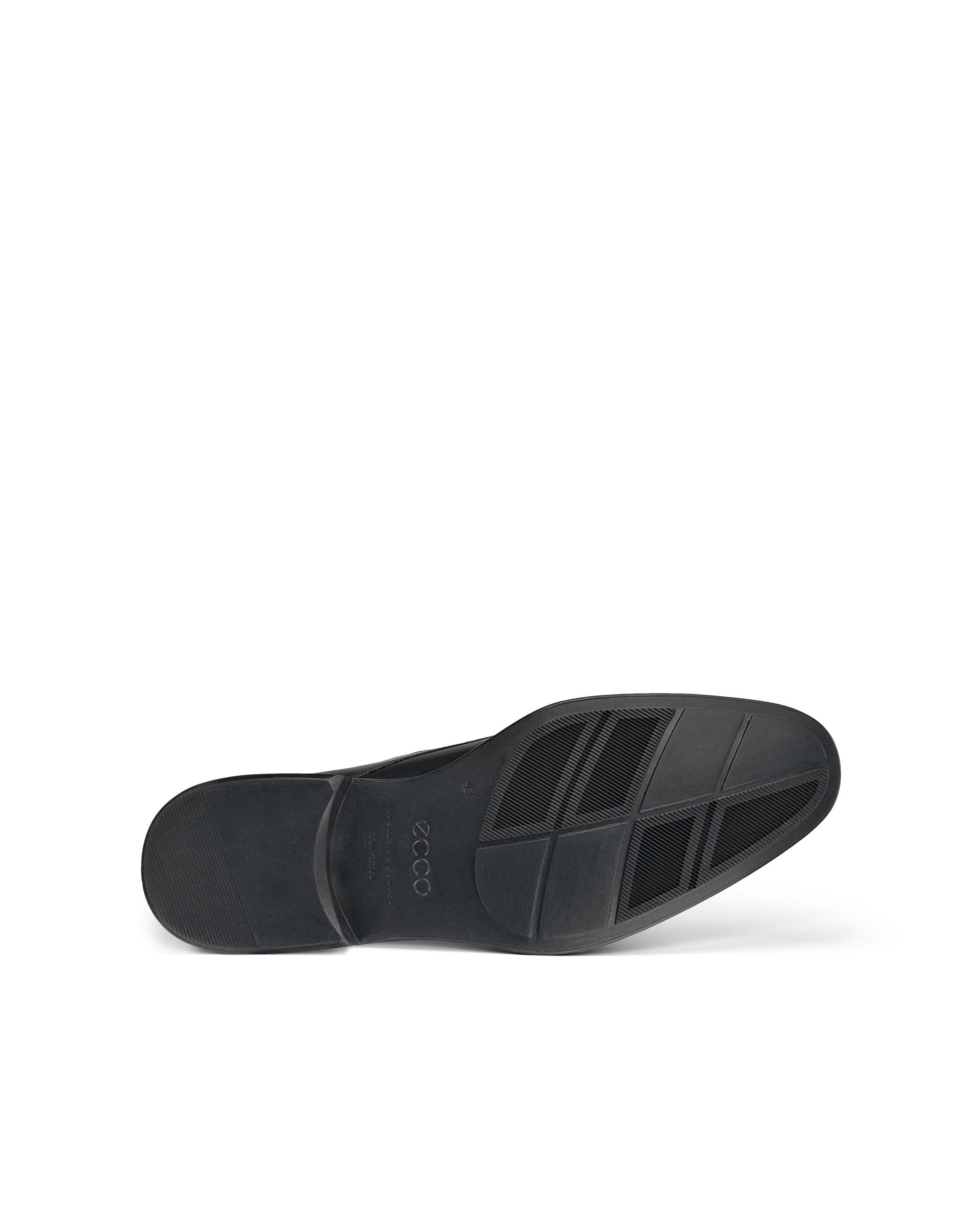 ECCO® Citytray chaussures habillée sans lacet en cuir pour homme - Noir - Sole