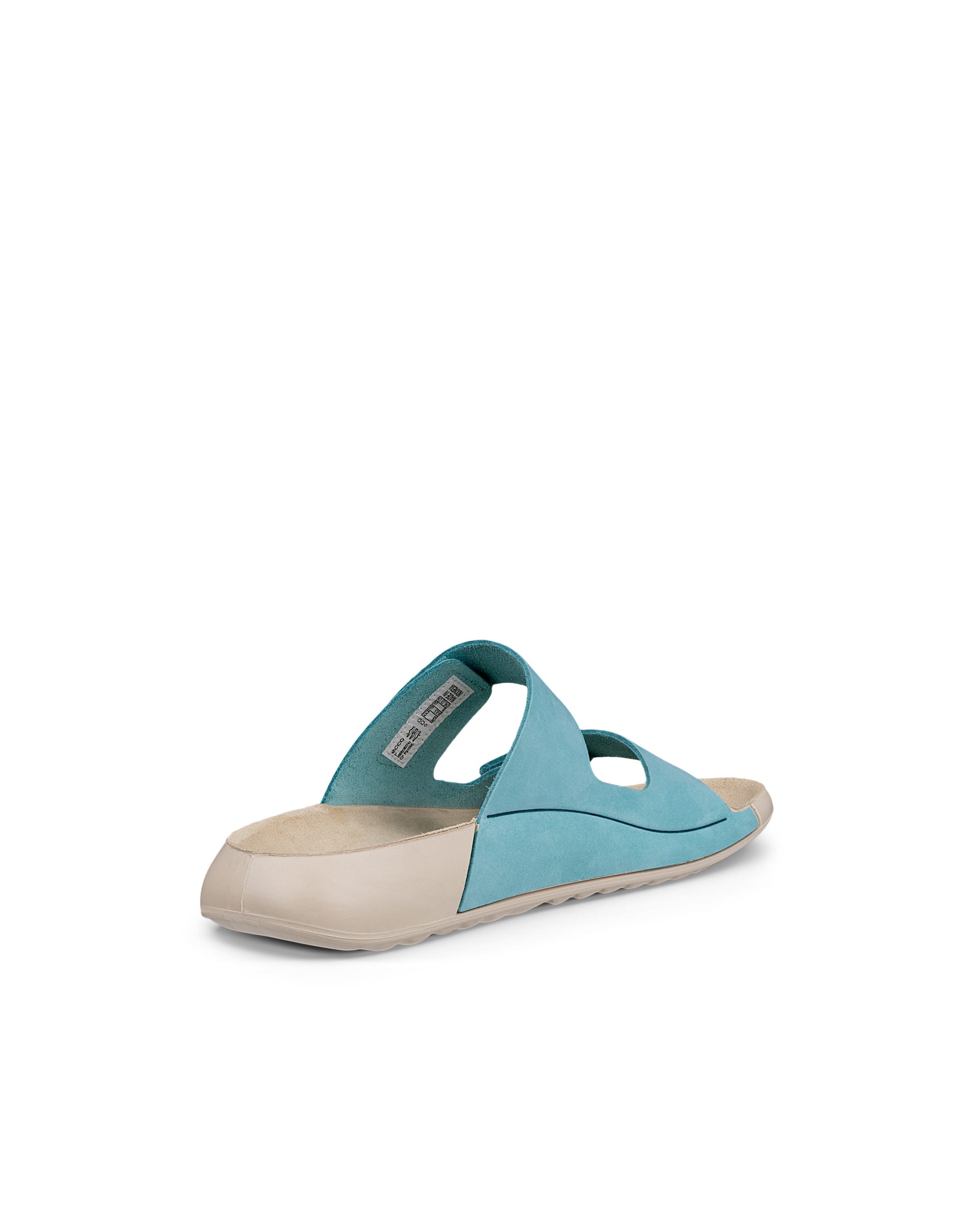 Dámské nubukové páskové sandály ECCO® Cozmo - Modrá - Back