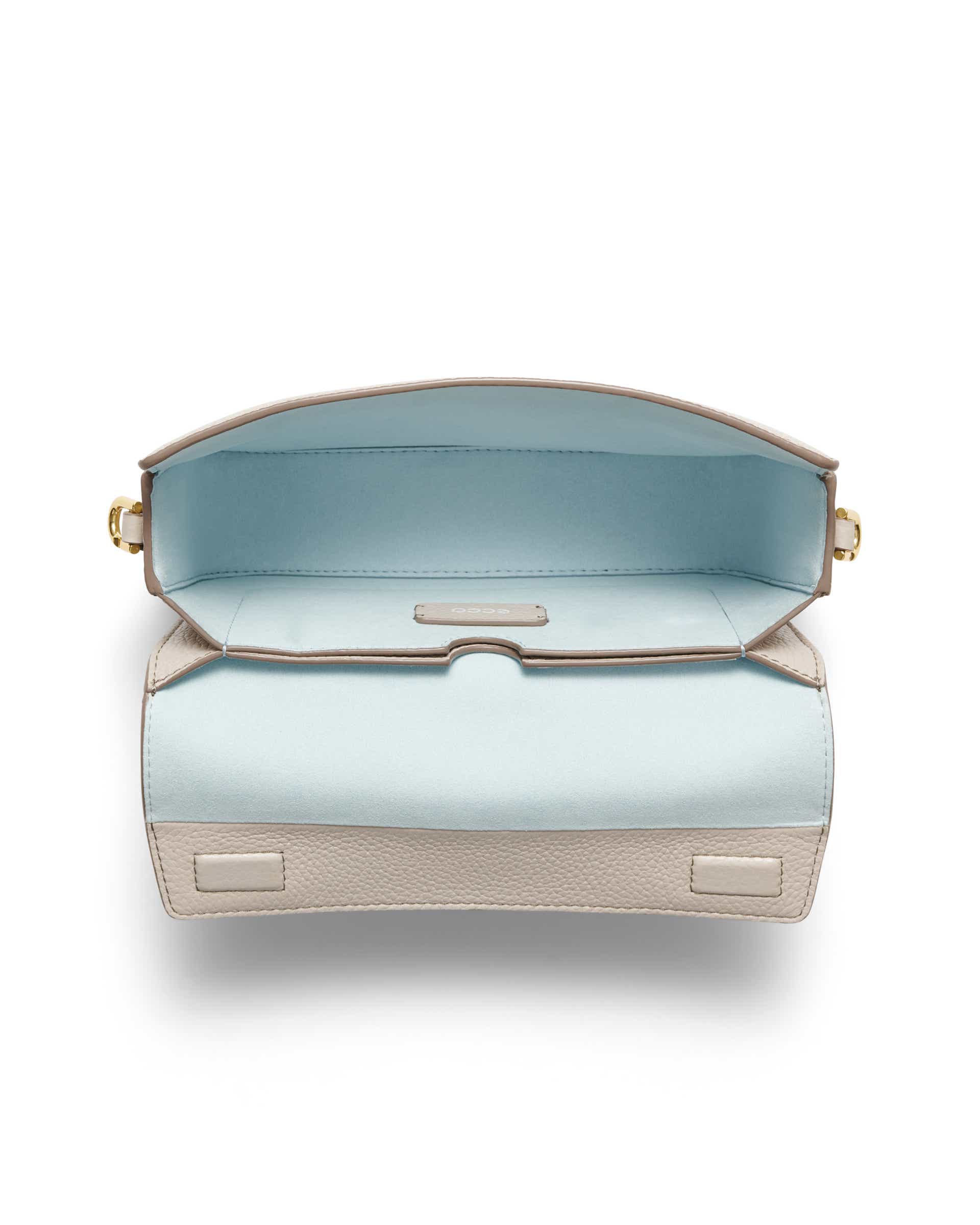 ECCO Pinch Pebbled レザークロスボディバッグ - ベージュ - Birdeye