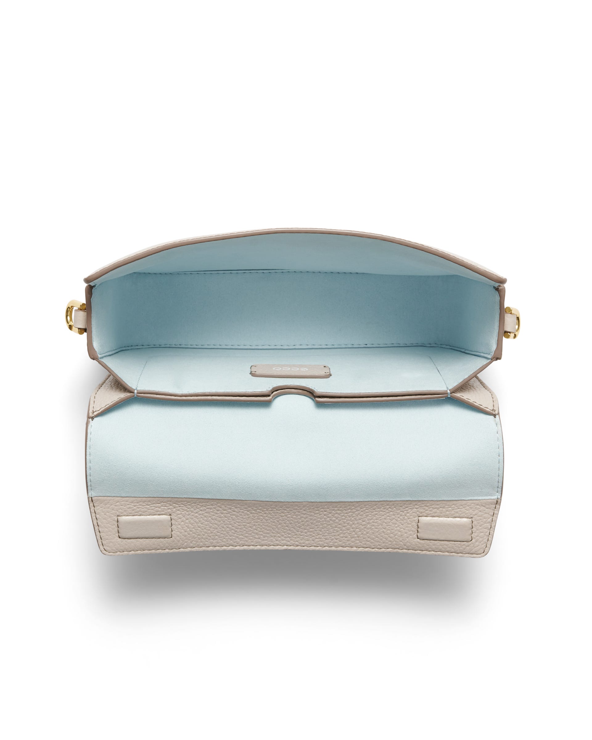 ECCO Pinch Pebbled レザークロスボディバッグ - ベージュ - Birdeye