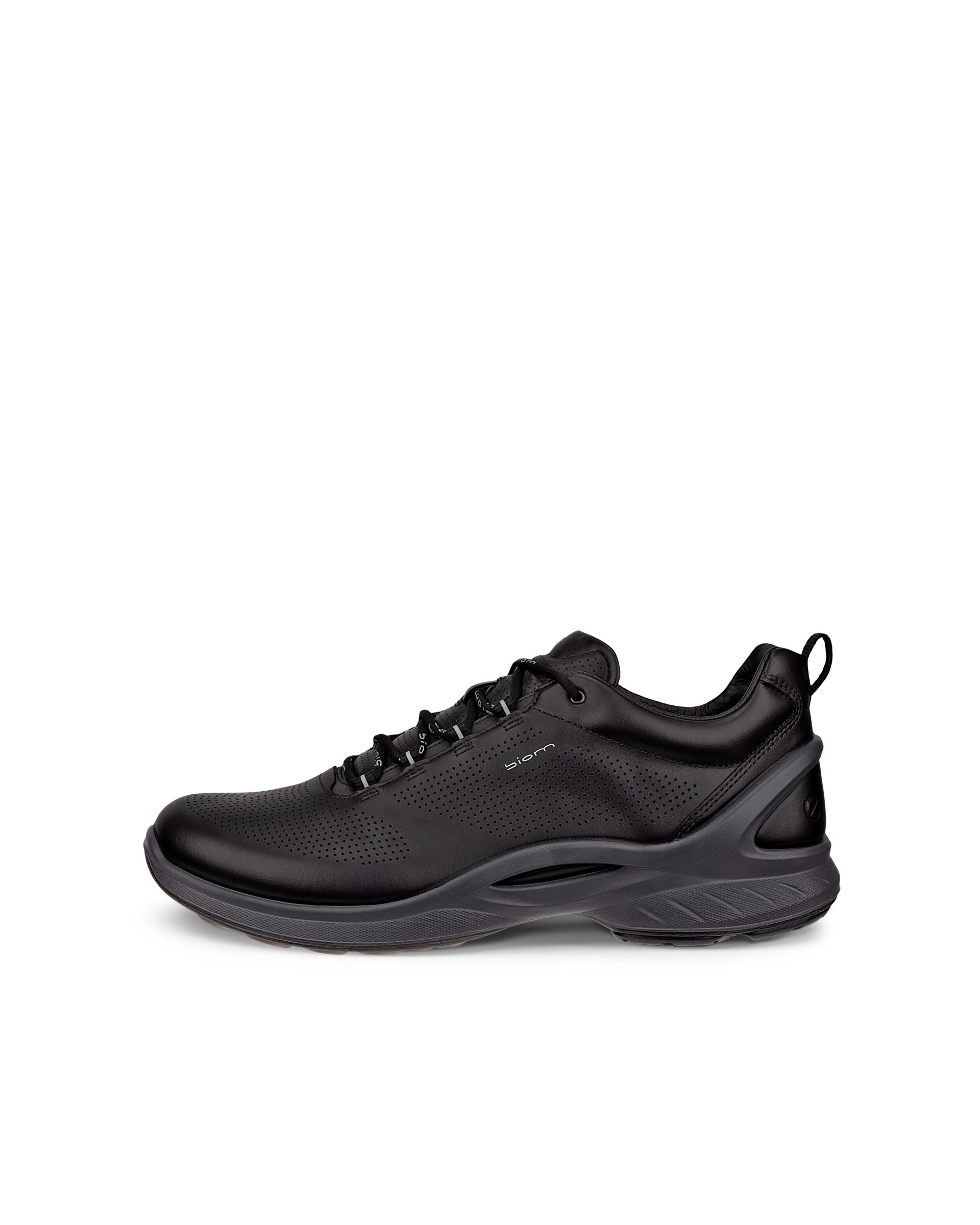 Men's ECCO® BIOM Fjuel Leather Outdoor Sneaker Black