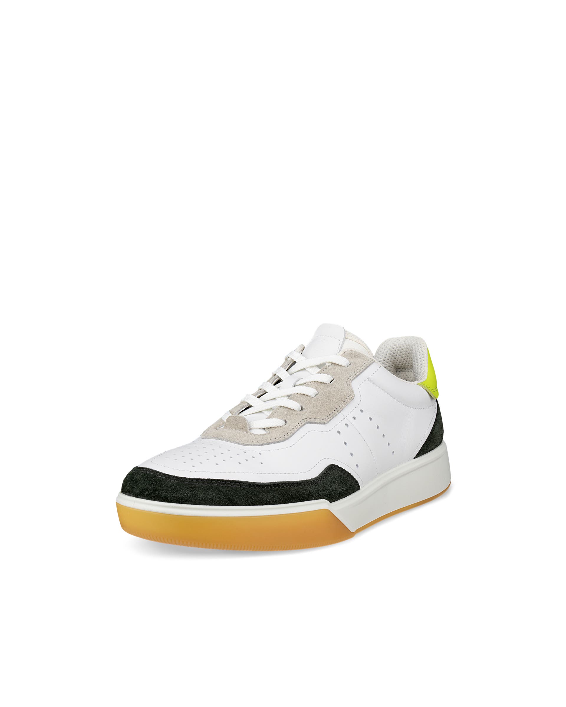ECCO® Street Court Herren Ledersneaker - Weiß - Main